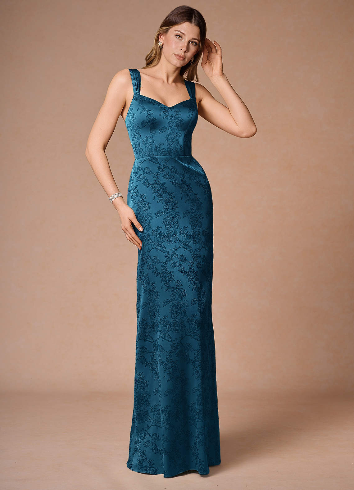 georgia midi dress navy lower impact Georgia Jersey Midi Dress - Midnight Ocean, Brushed Animal