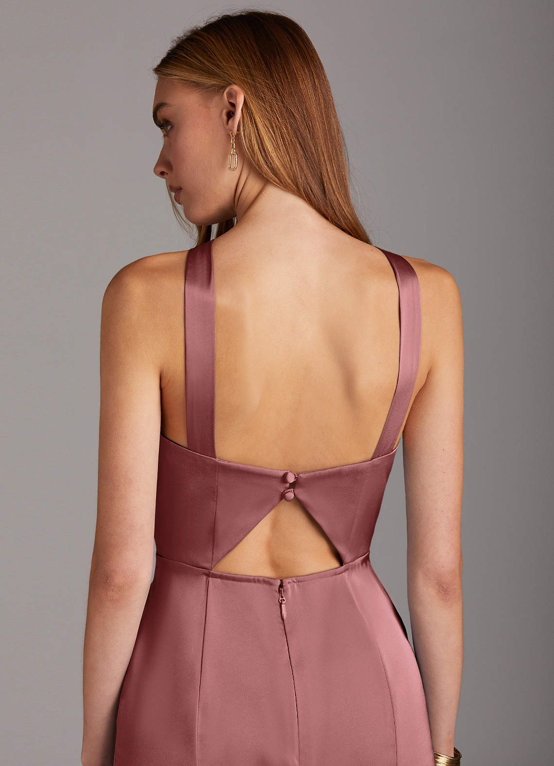 Azazie Elana Vente Finale Robe Sirène en Satin extensible Fente Latérale Améthyste image4