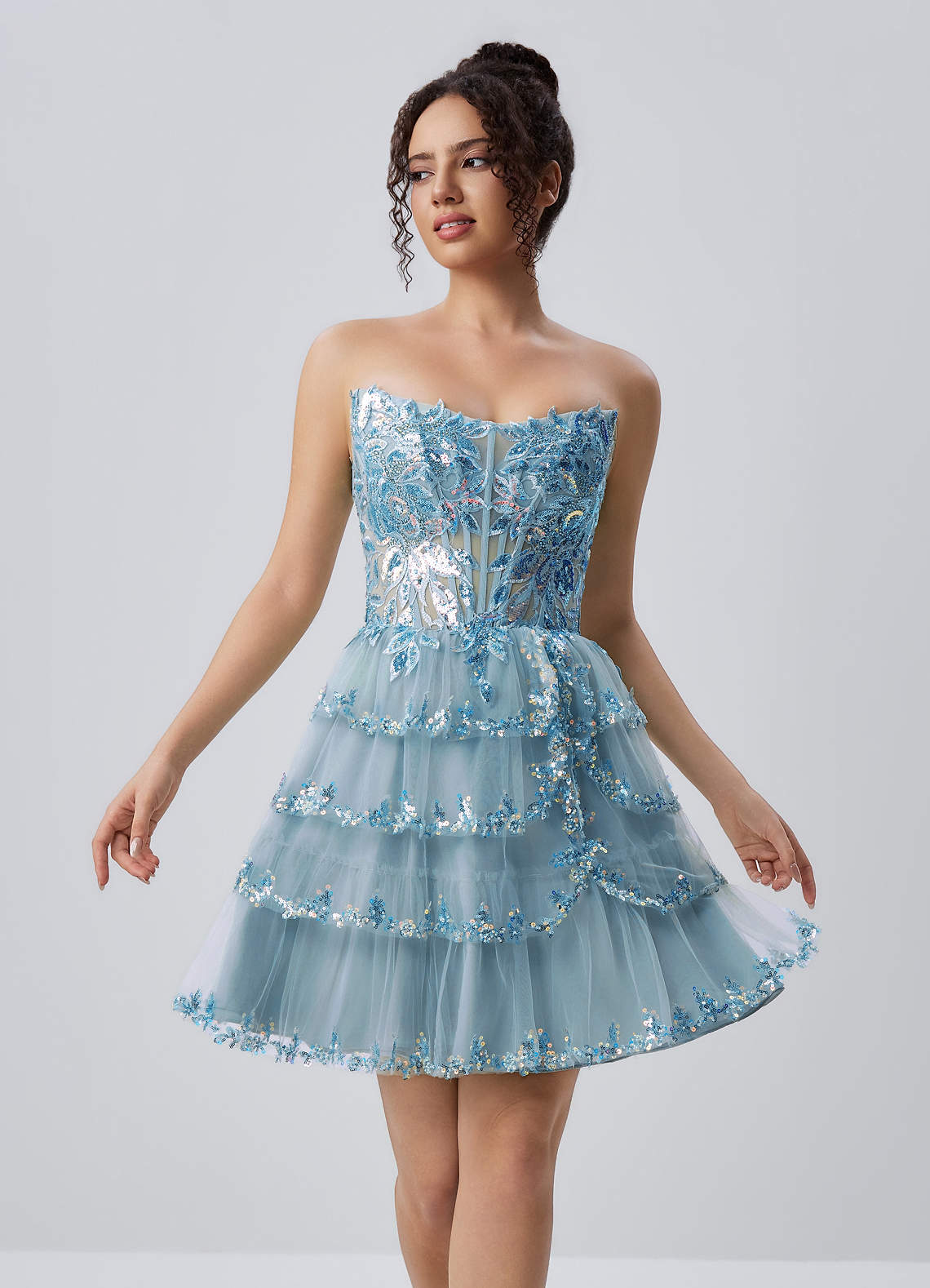 ball dress with corset Faviana Sparkle Tulle Prom 11230 Mini Dress Topshop Maroon brautkleid hochzeitskleid Available in White Size:Toddler 5