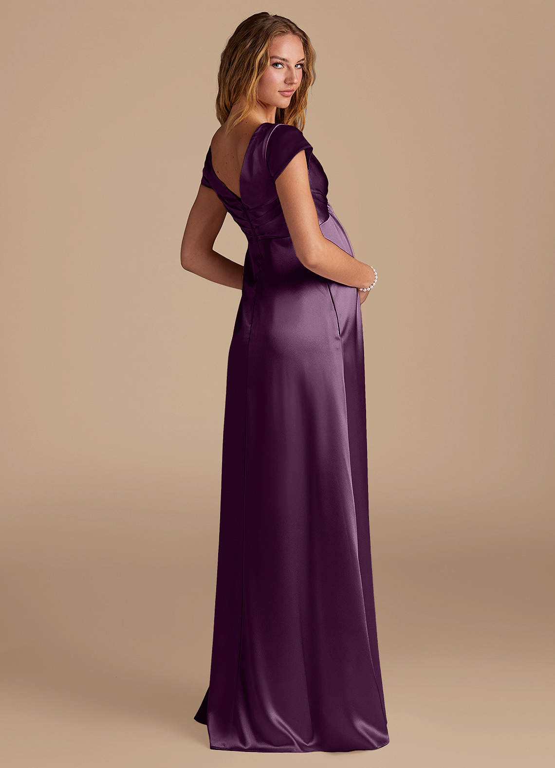 plum maternity bridesmaid dresses Bari Jay Bridesmaid Dress Dylan Maternity Deep Pine