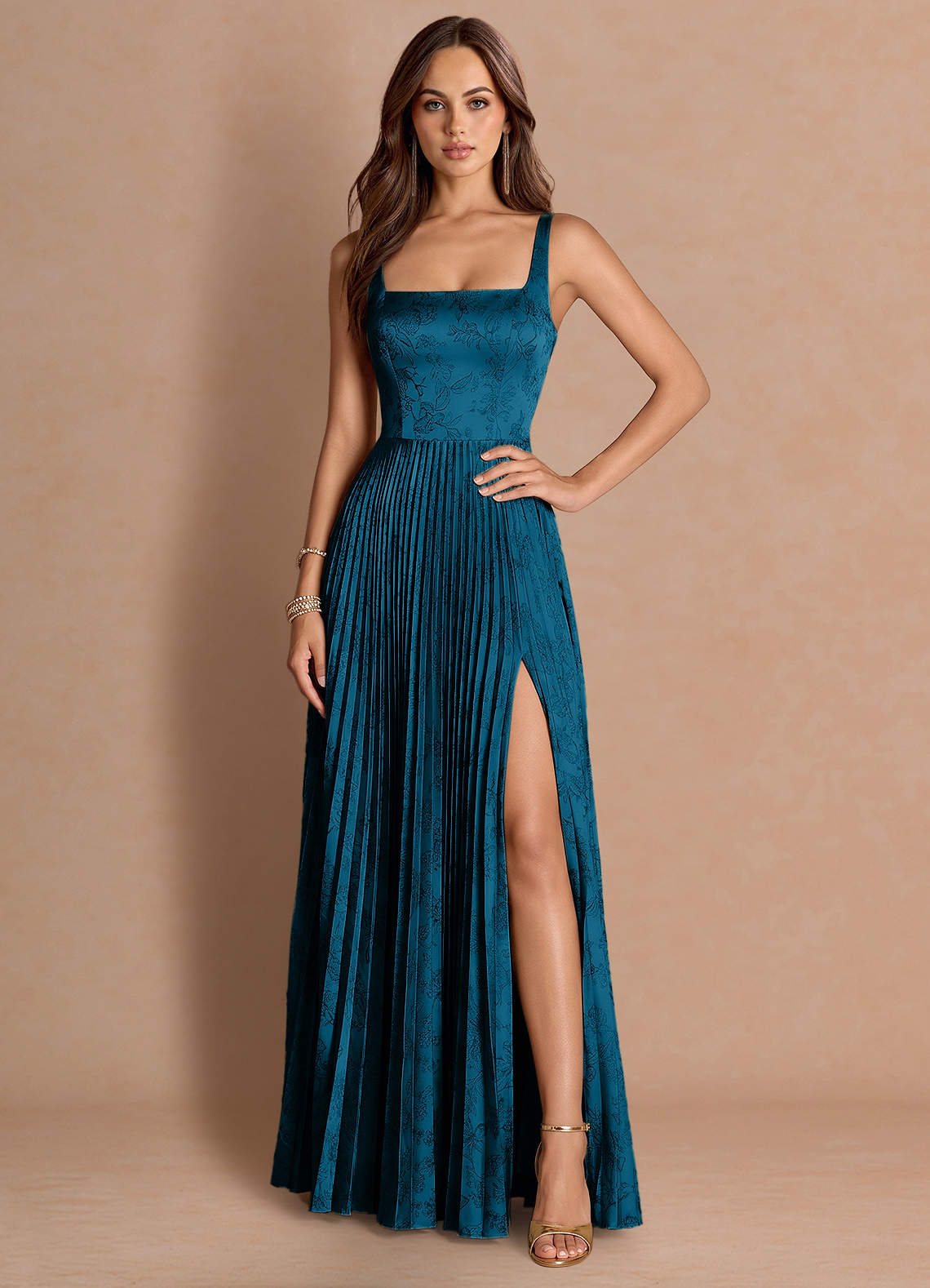 Tatiana Navy Black Maxi Dress image3