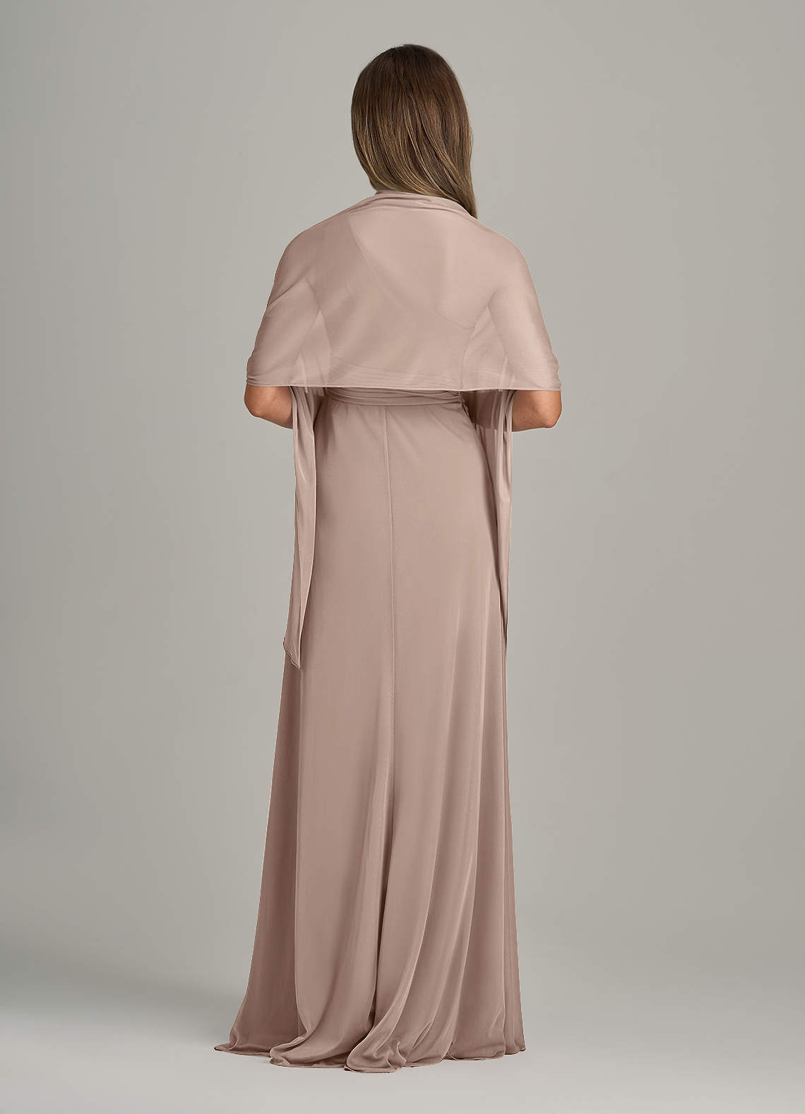 front Azazie Matching Color Ireland Mesh Shawl