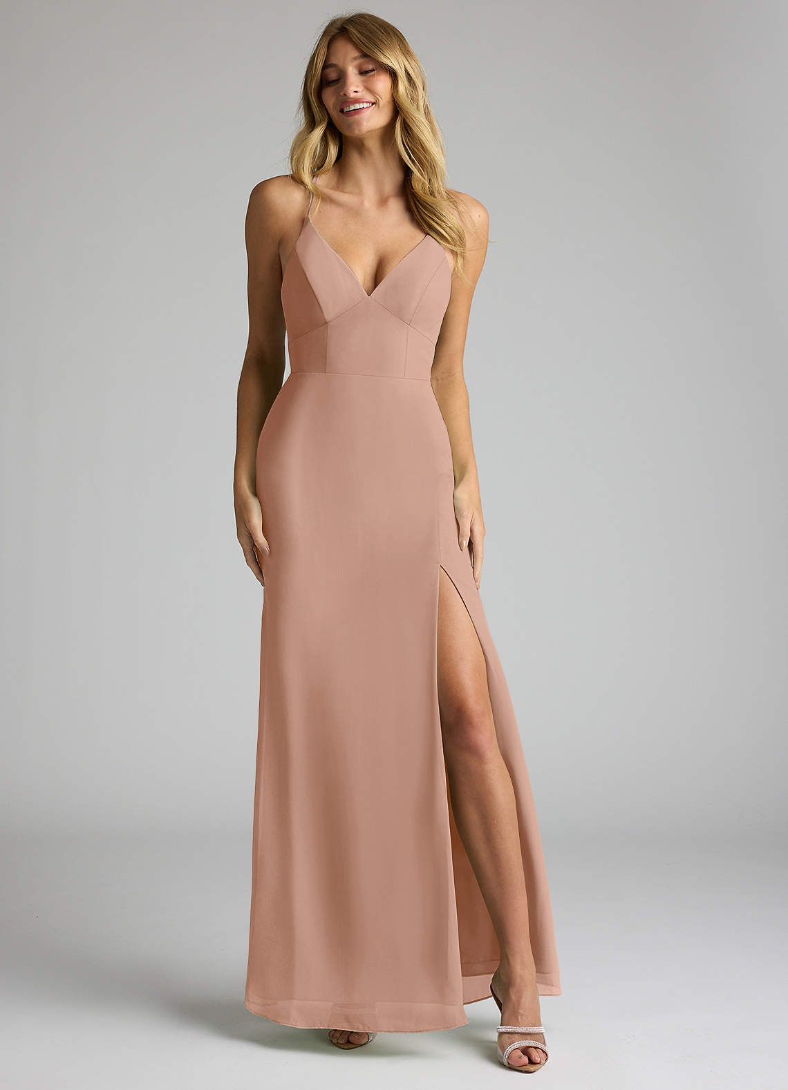 pink champagne dress bridesmaid Pink Champagne Velvet Infinity Bridesmaid Dress/Customization Size Regular( Size 0-14)