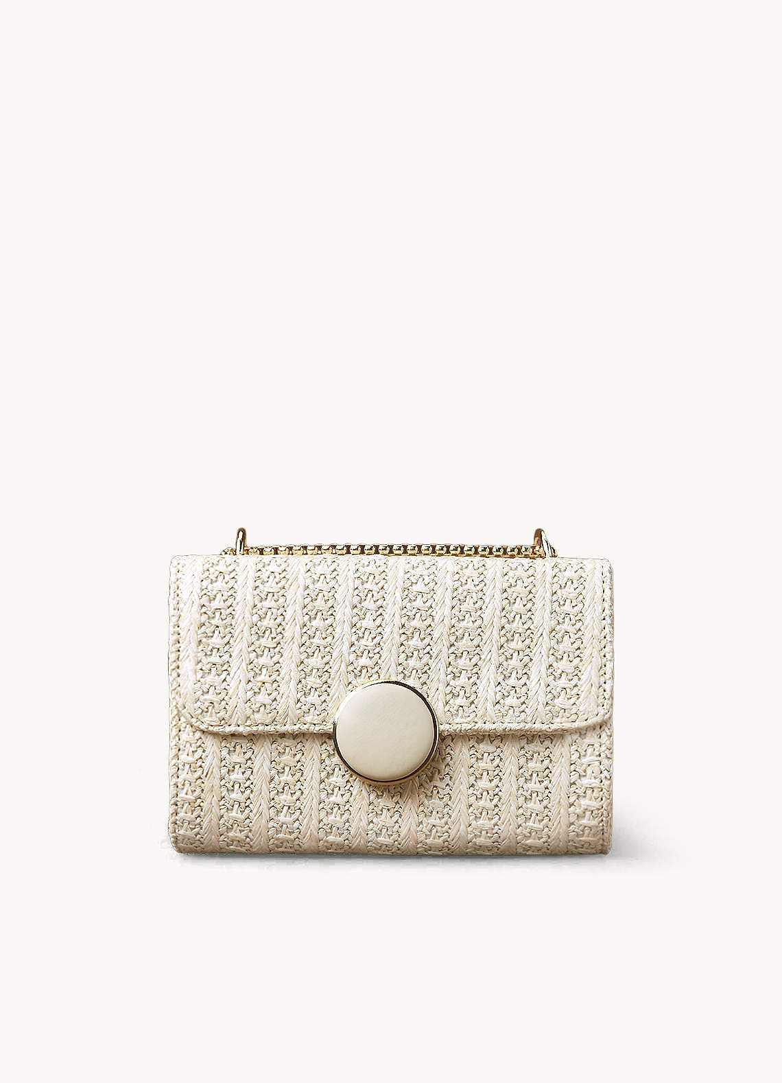 front Straw Weaving Crossbody Bag