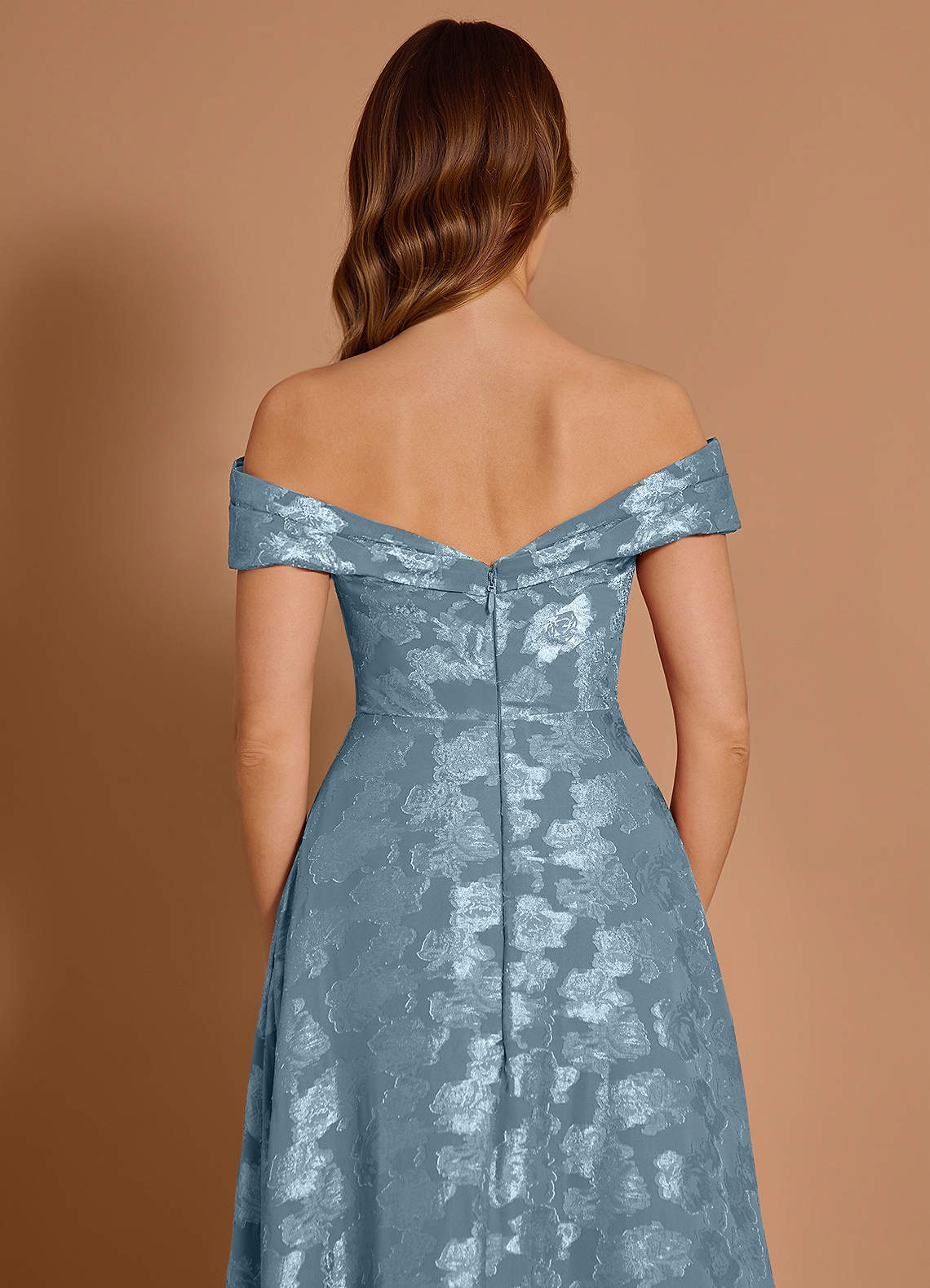 formal dresses miranda Miranda Elegant A-Line Pleated Midi Satin Mother of the Bride & Groom Dresses, Sky Blue main image 0