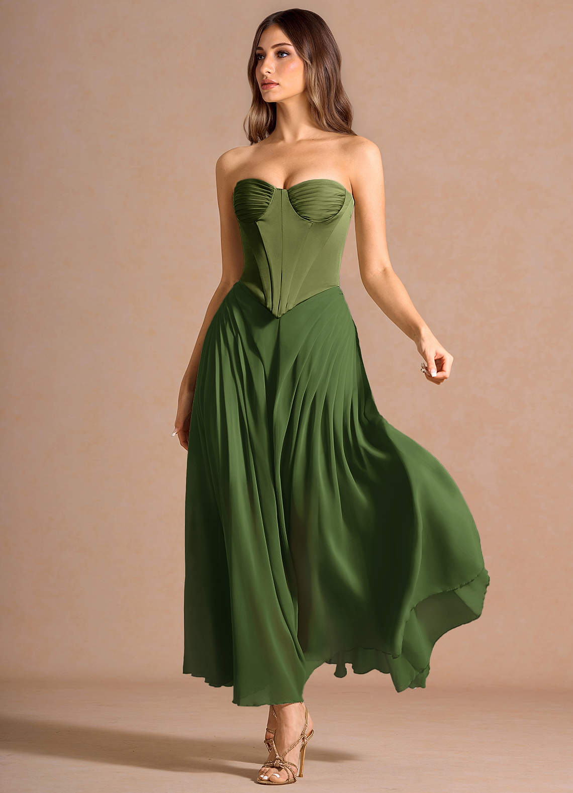 Doralyn Olive Two Piece Set | Azazie