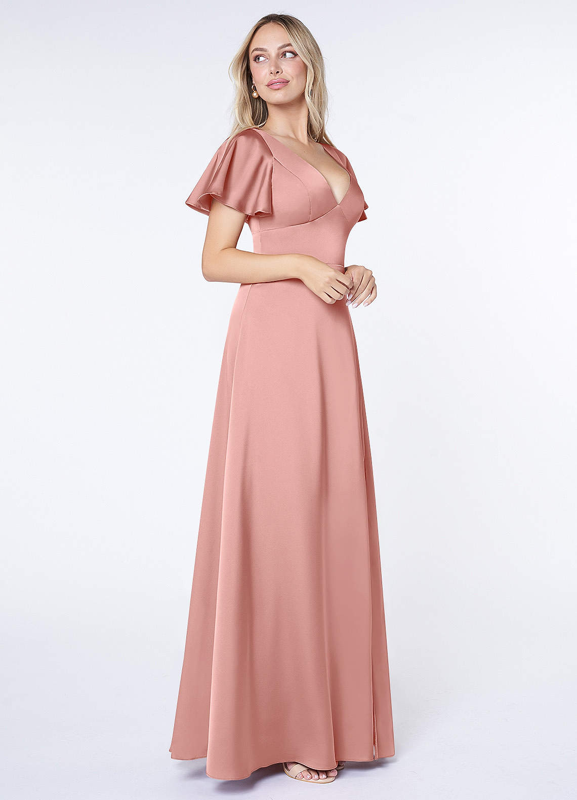 Azazie Lani Rosette Bridesmaid Dresses | Azazie