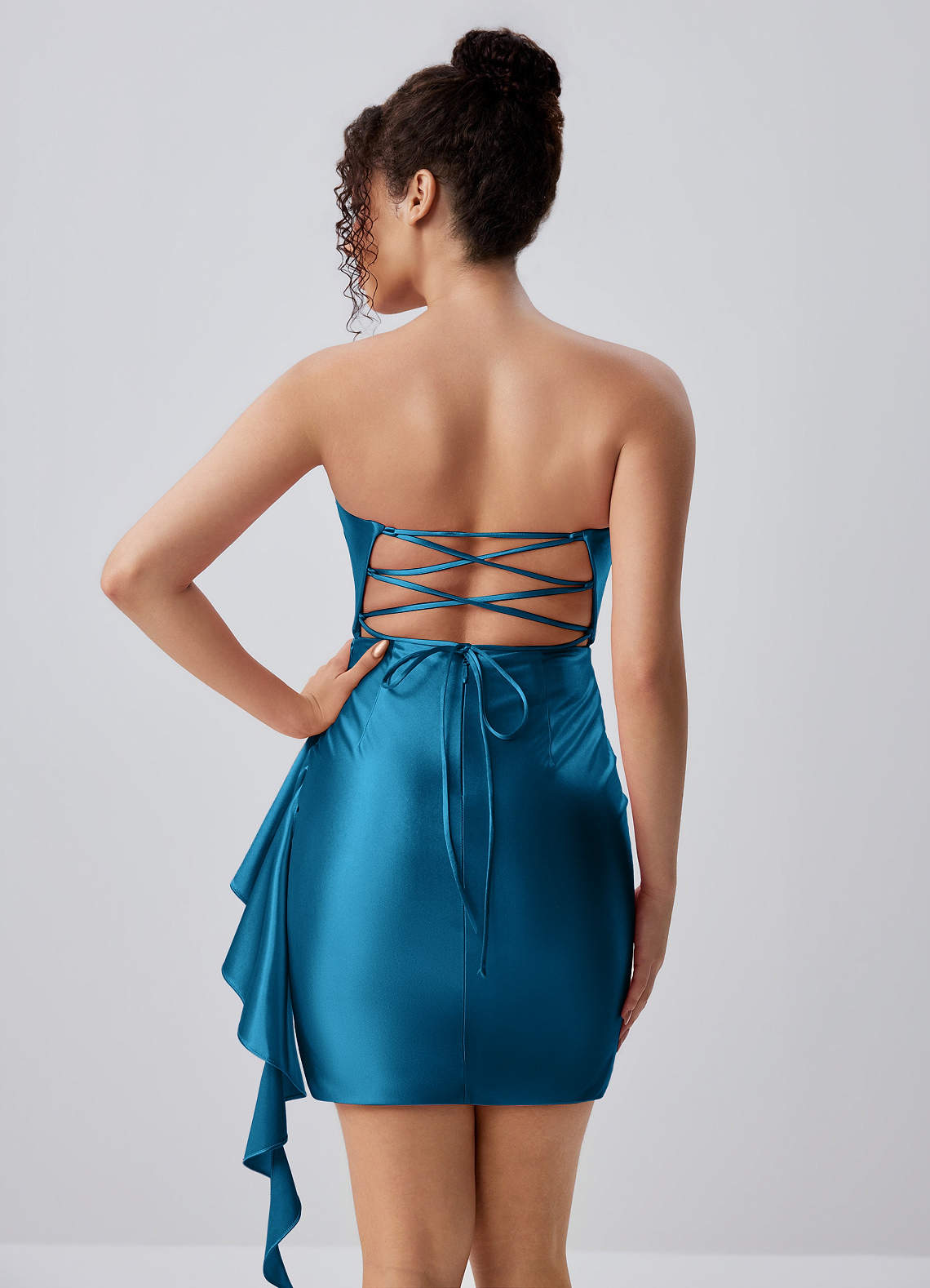 black bridesmaid dresses with red flowers Akasha & Gothic Wedding Dress Finish:Slate Blue leg_opening:Bootcut this dress embodies both HLJ Black Gold Flower
