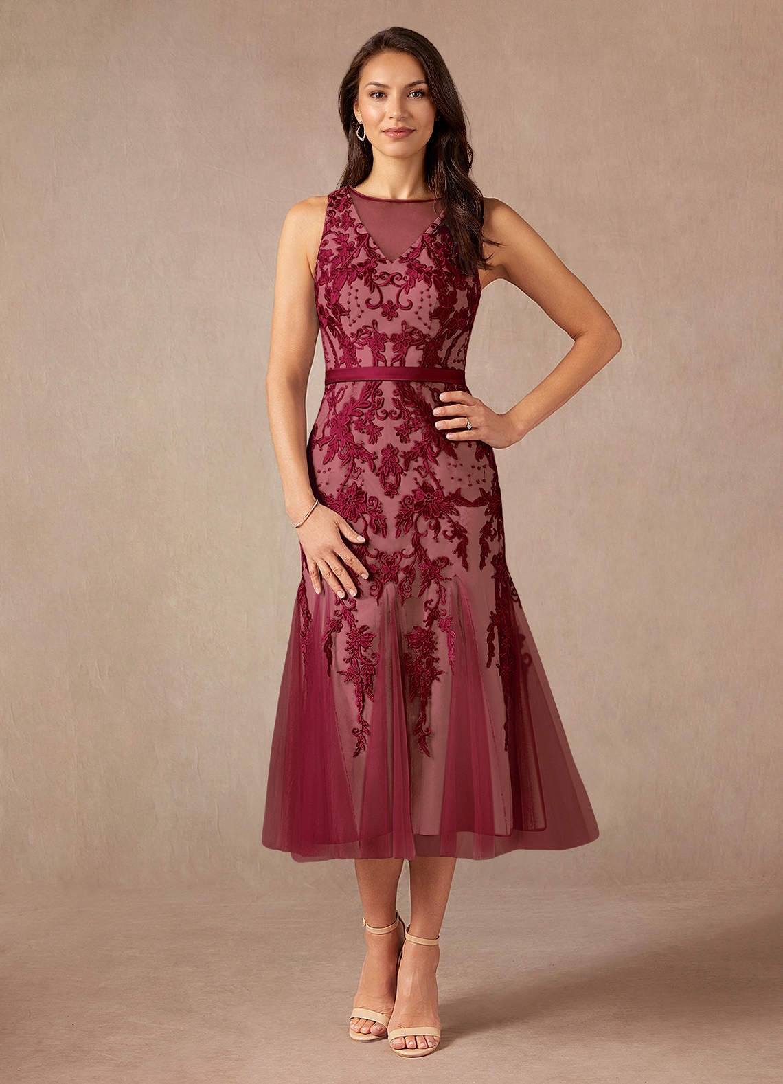 tight pink lace dress Straps Hot Pink Lace Mermaid Long Prom Dress – Ohmollydress