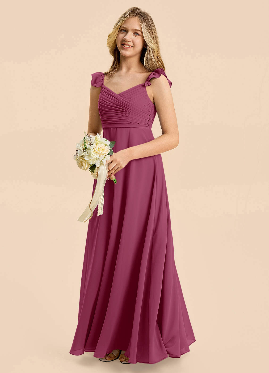 mulberry junior bridesmaid dresses Azazie Dory Junior