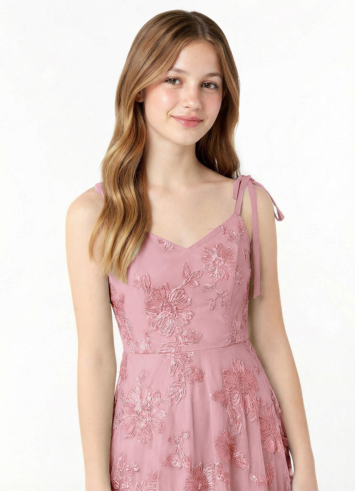 front Azazie Rosey Junior Formal Dress
