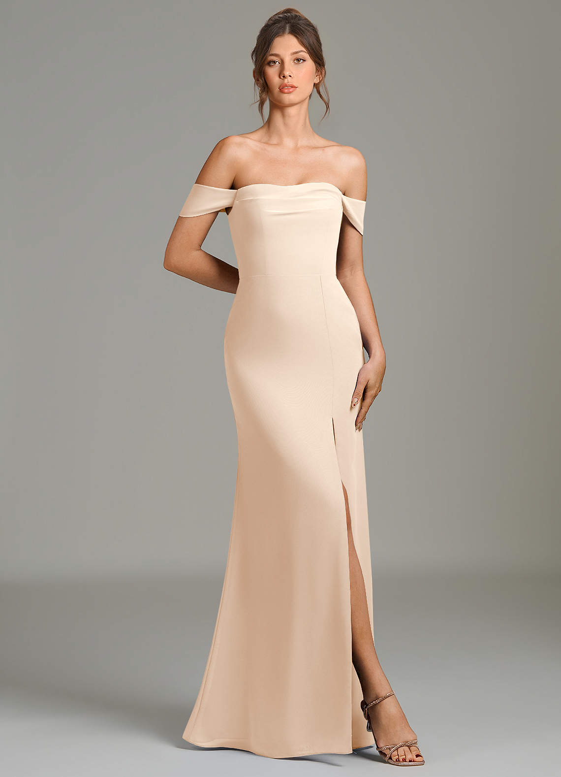 azazie white alabaster bridesmaid dress Azazie Sorrel White Alabaster Chiffon Bridesmaid Dresses