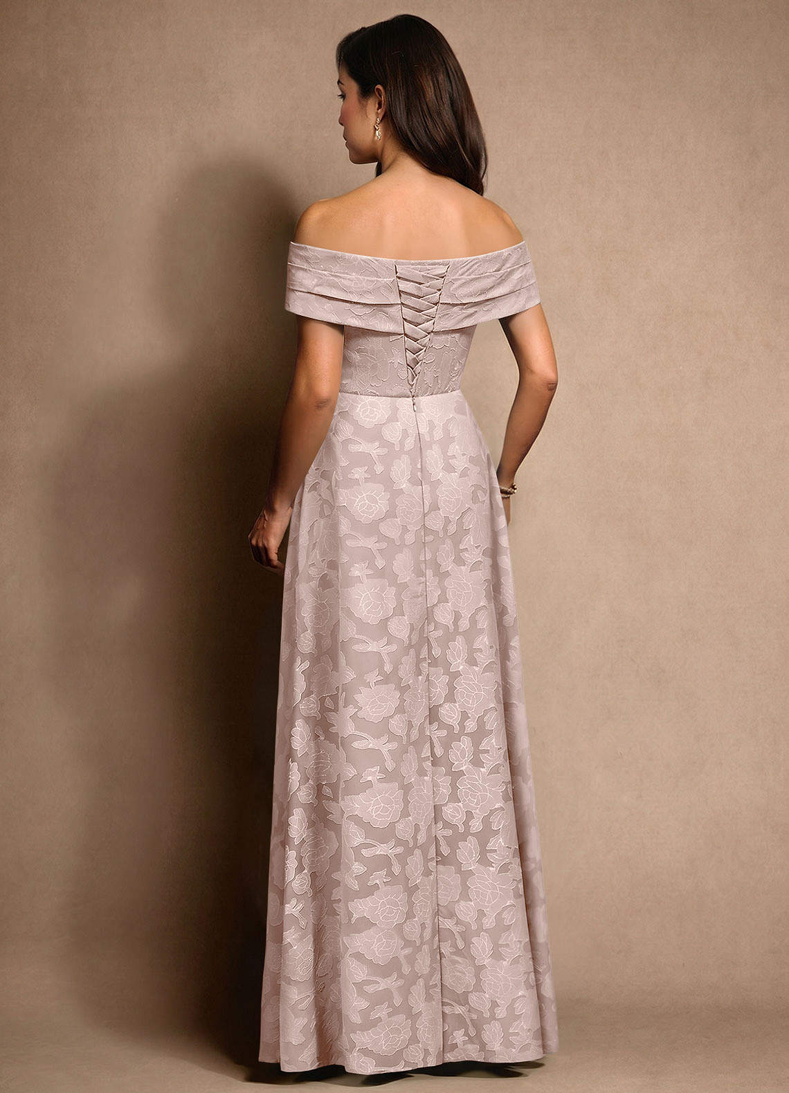 Azazie New Britain vestidos de madre de la novia Vestido de Rosa Rubor de Devorado Floral de Corte en A con Plisado image2