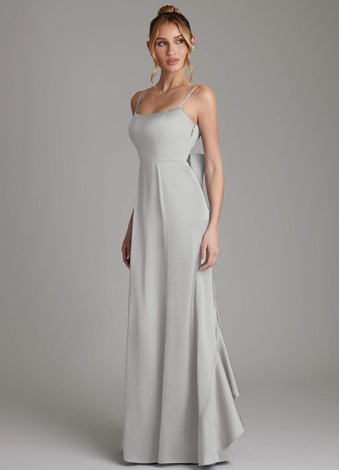 chiffon high low dress Ulyana Modest V Neck Ruched High Low Chiffon Mother Of The Bride Dresses, Terracotta