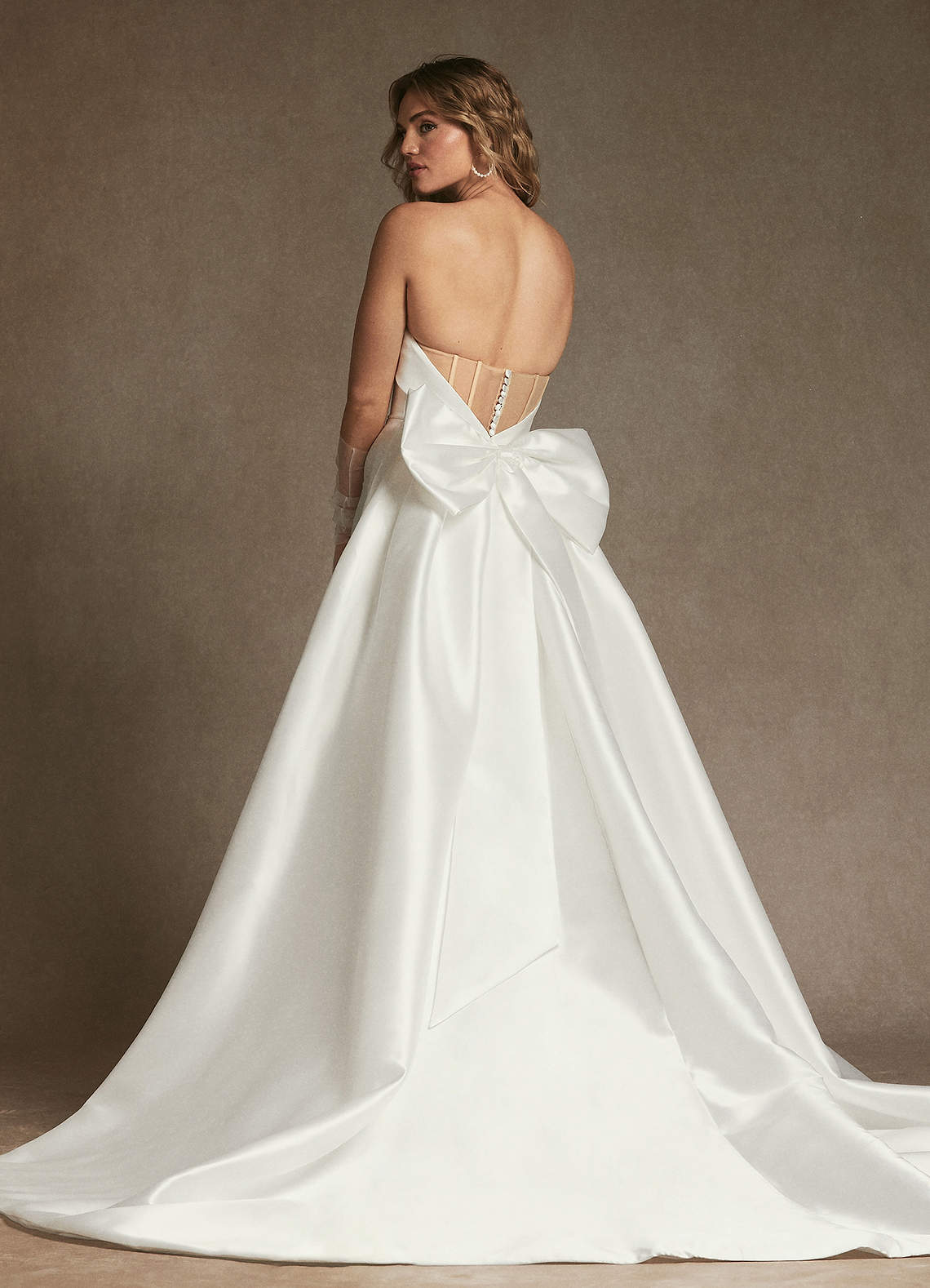 Azazie Artemia Wedding Dresses Diamond White Mermaid Strapless Mikado Dress image1