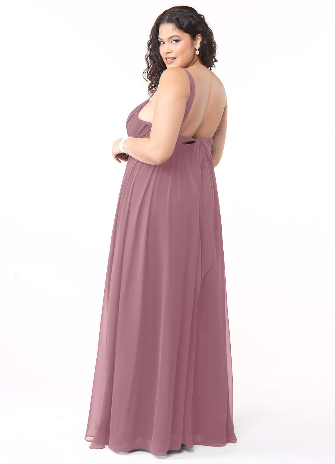 pale pink bridesmaid dress Blush Pink Satin Strapless Long Bridesmaid Dress PB130 main image 1