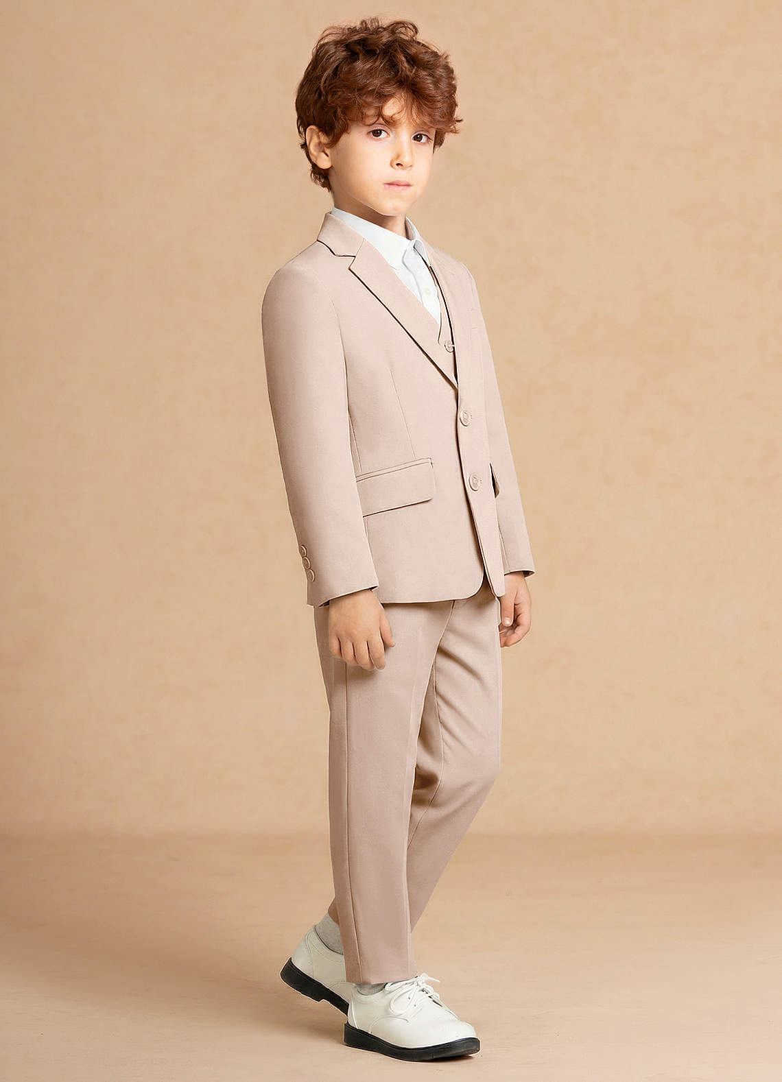 front Theo 탠 남자아이 투피스 정장