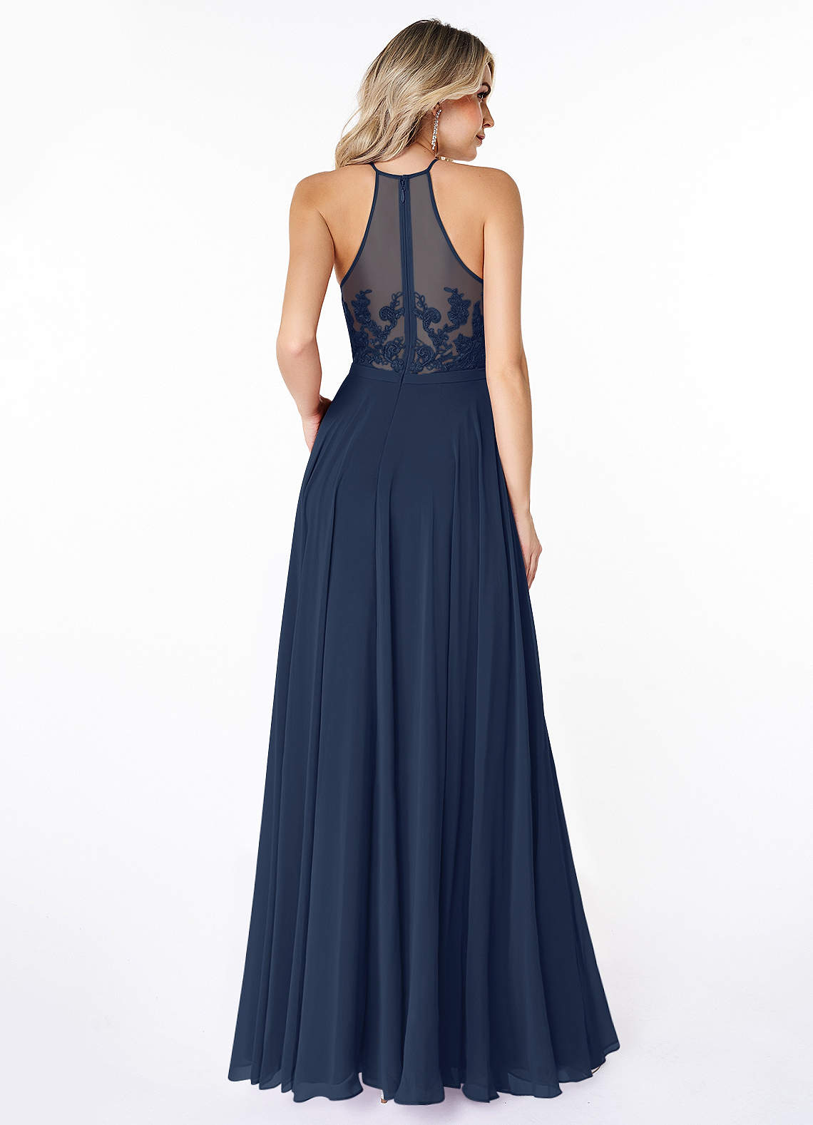 Azazie Kinsey Dark Navy Bridesmaid Dresses | Azazie