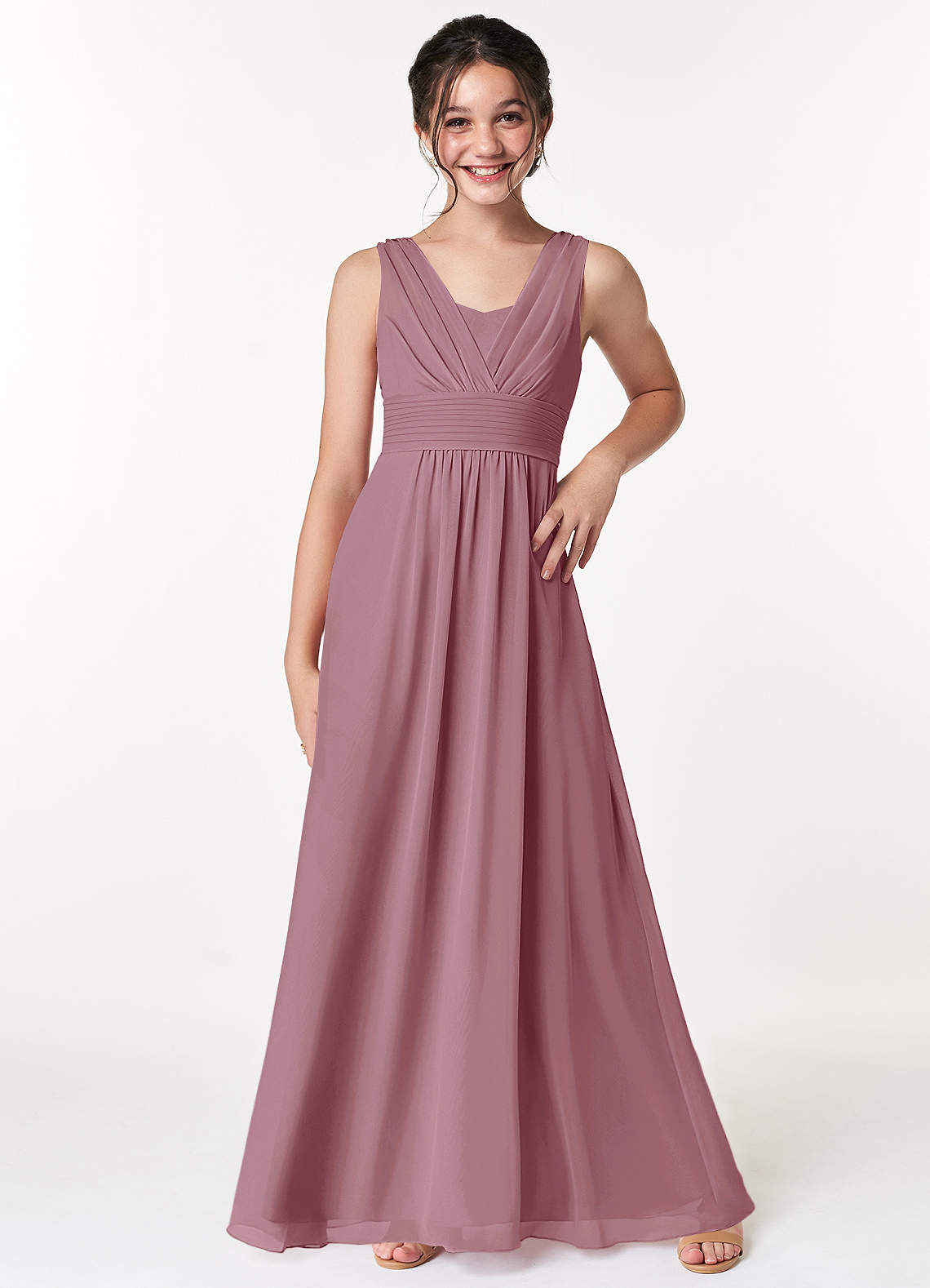 Mauve junior hot sale bridesmaid dresses