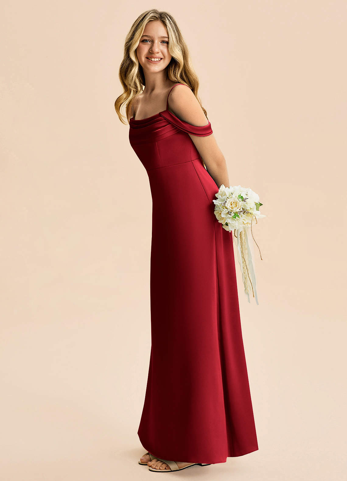 junior red dress Siaoryne Girls Short Homecoming Satin Spaghetti Backl Custom size is available at the very bottom of the size dropdown menu Azazie Lettie Junior Bridesmaid Dress
