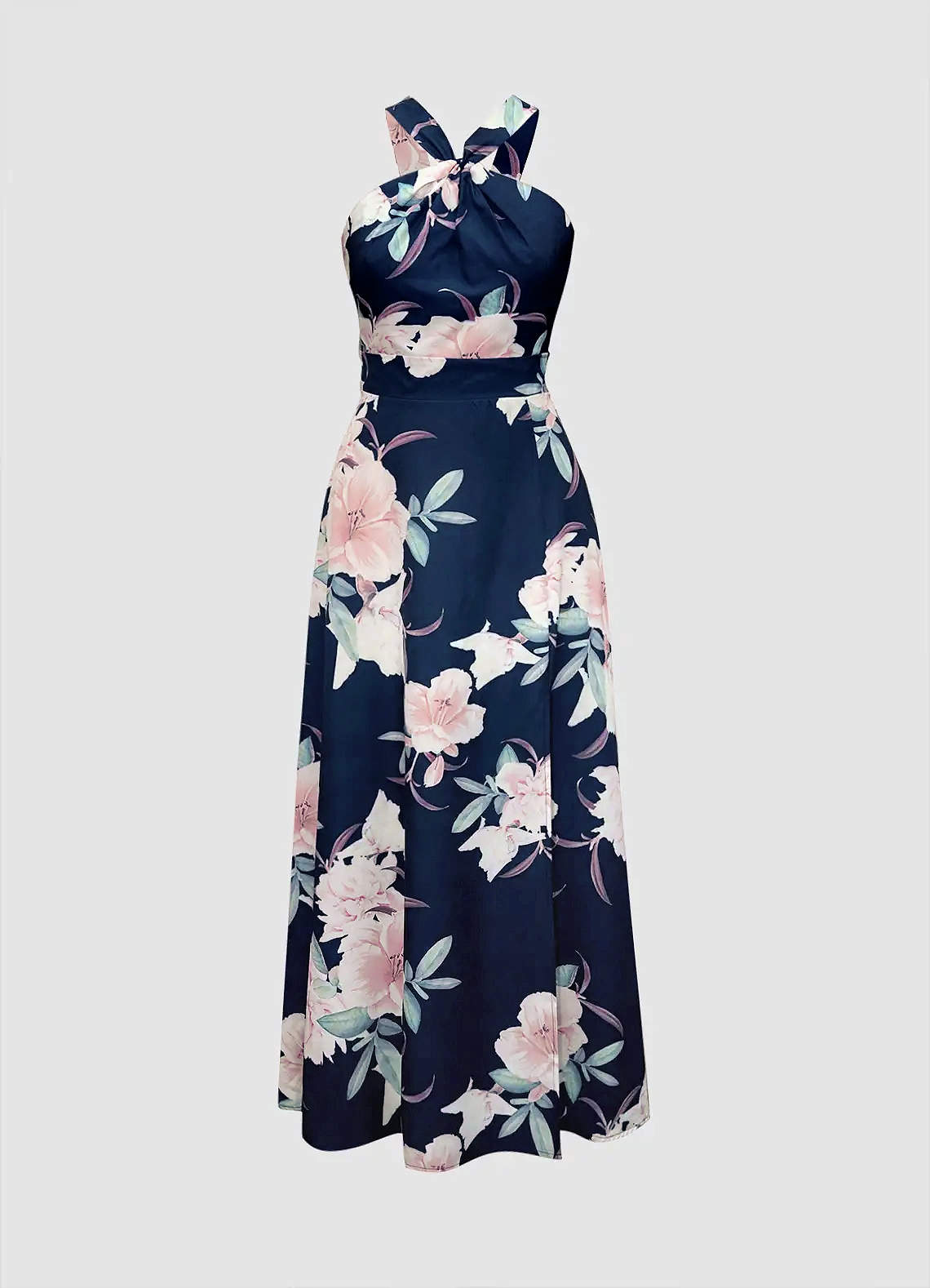 Blair Flamingo Dress - Navy, Floral Dresses NZ