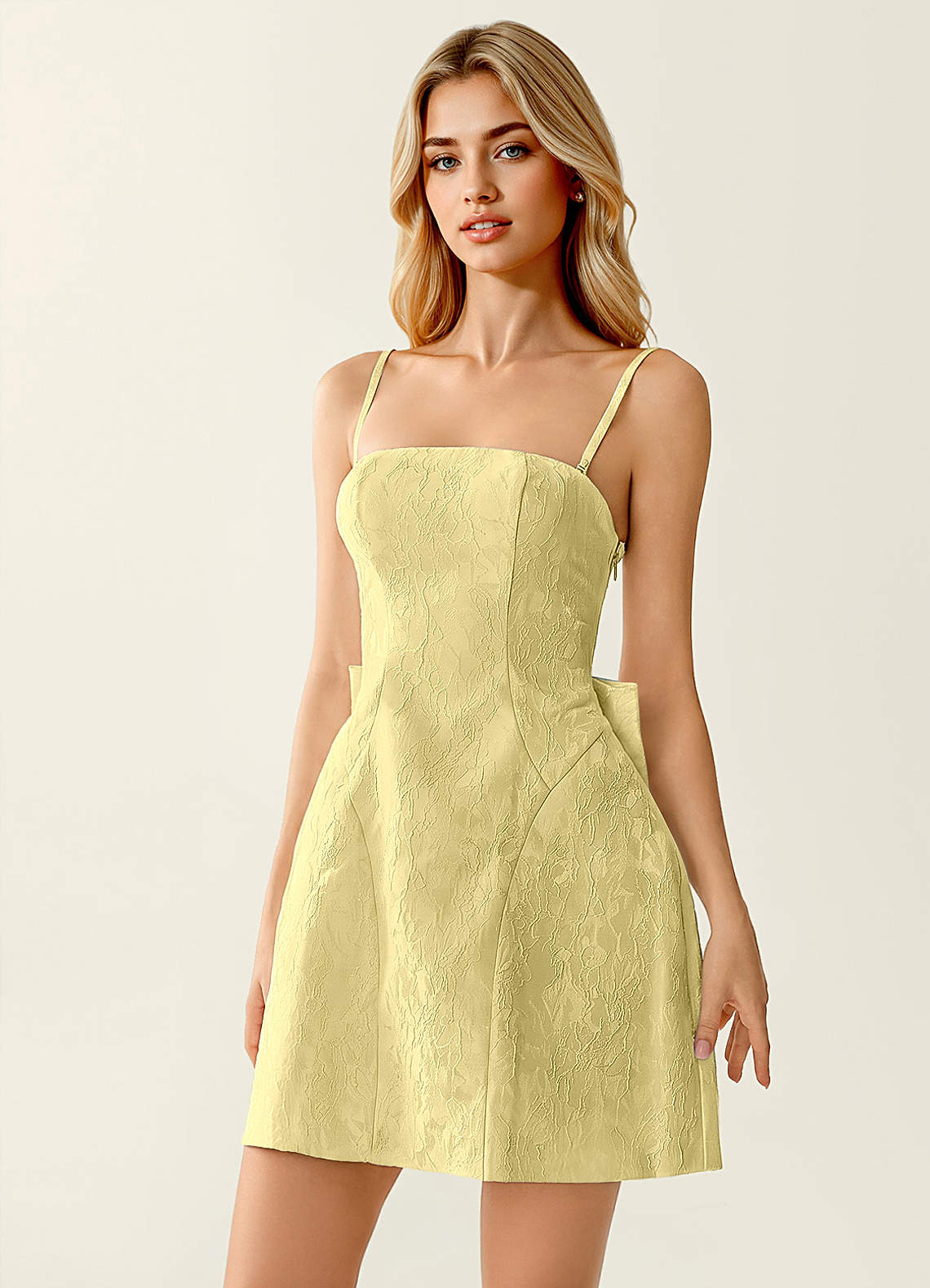 Hadleigh Yellow Mini Dress image6