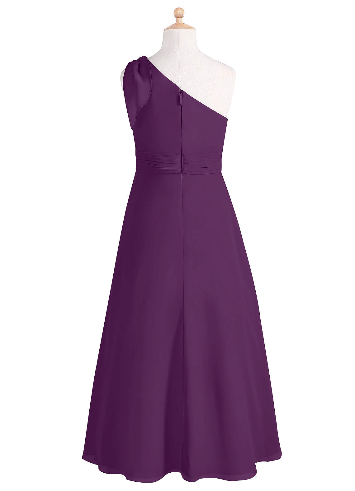 Azazie Cleo Junior Bridesmaid Dress in Grape Azazie UK