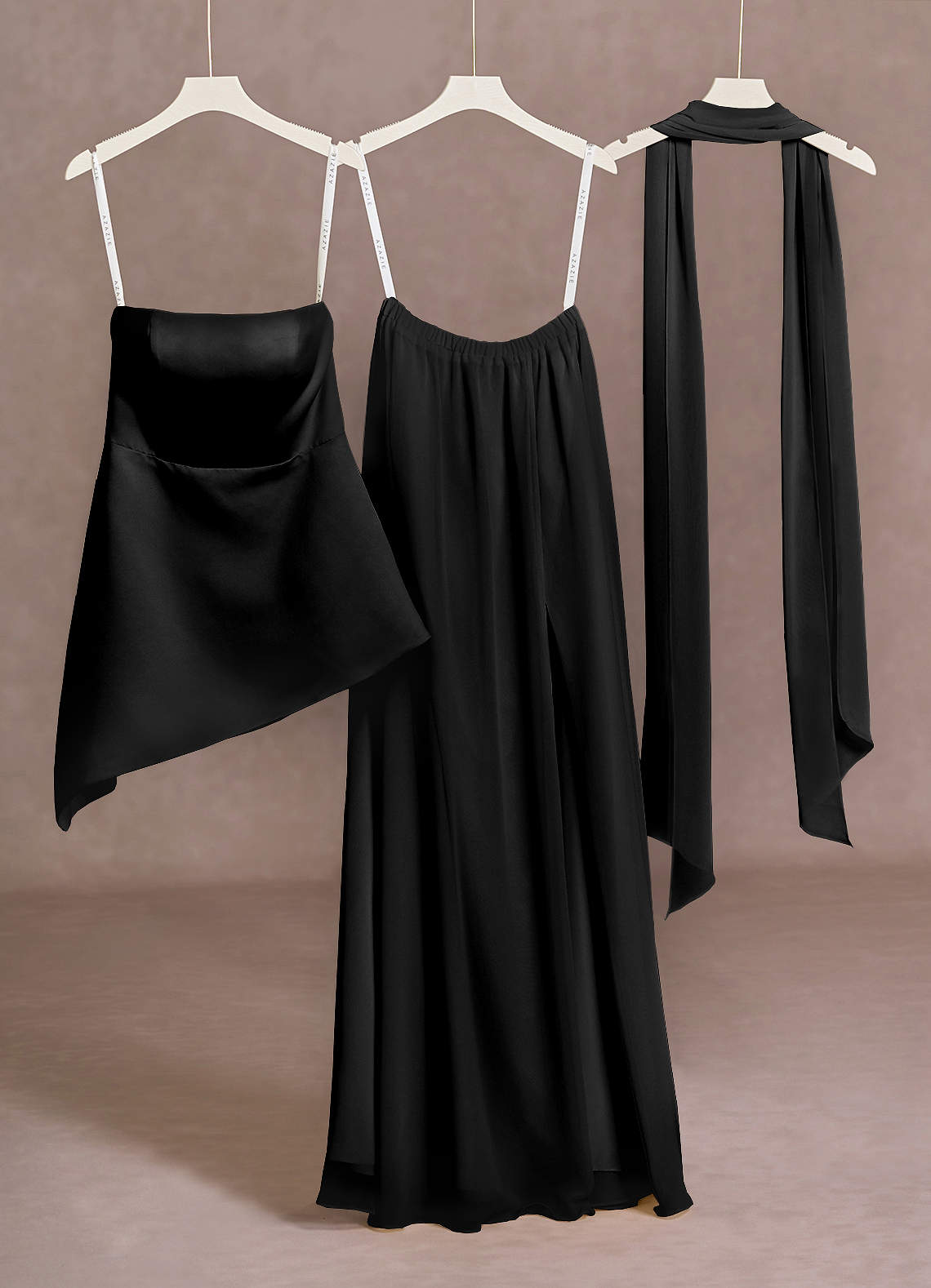 princess polly baby blue dress Azazie Floor-Length Maxi Dresses A-Line Wedding Guest Formal Dresses Strapless Black