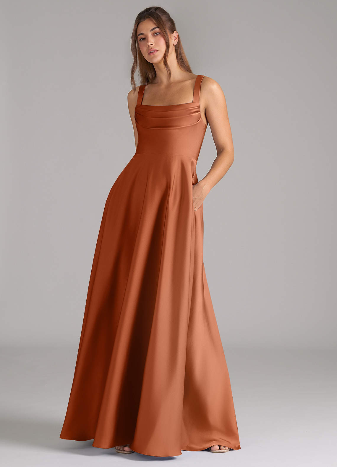 copper pleated dress MARY MCFADDEN 80s Copper Pleated Dress Garment Modern + Vintage