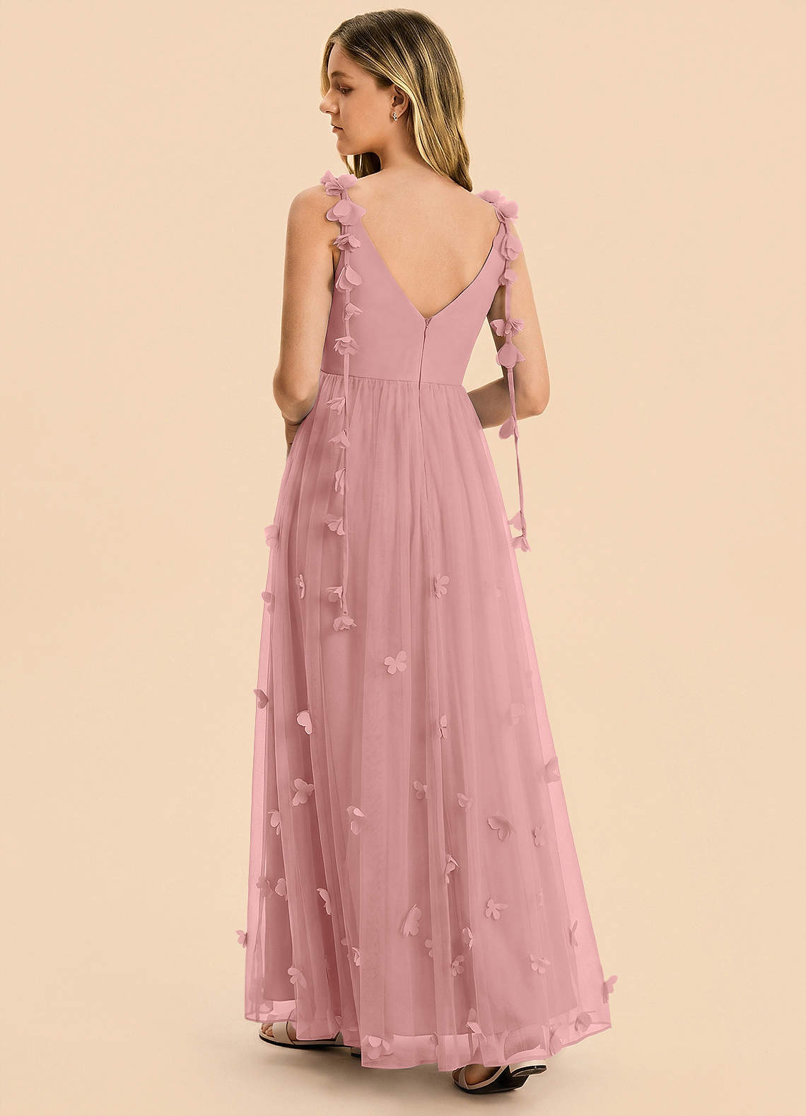 front Azazie Stevie Junior Formal Dress
