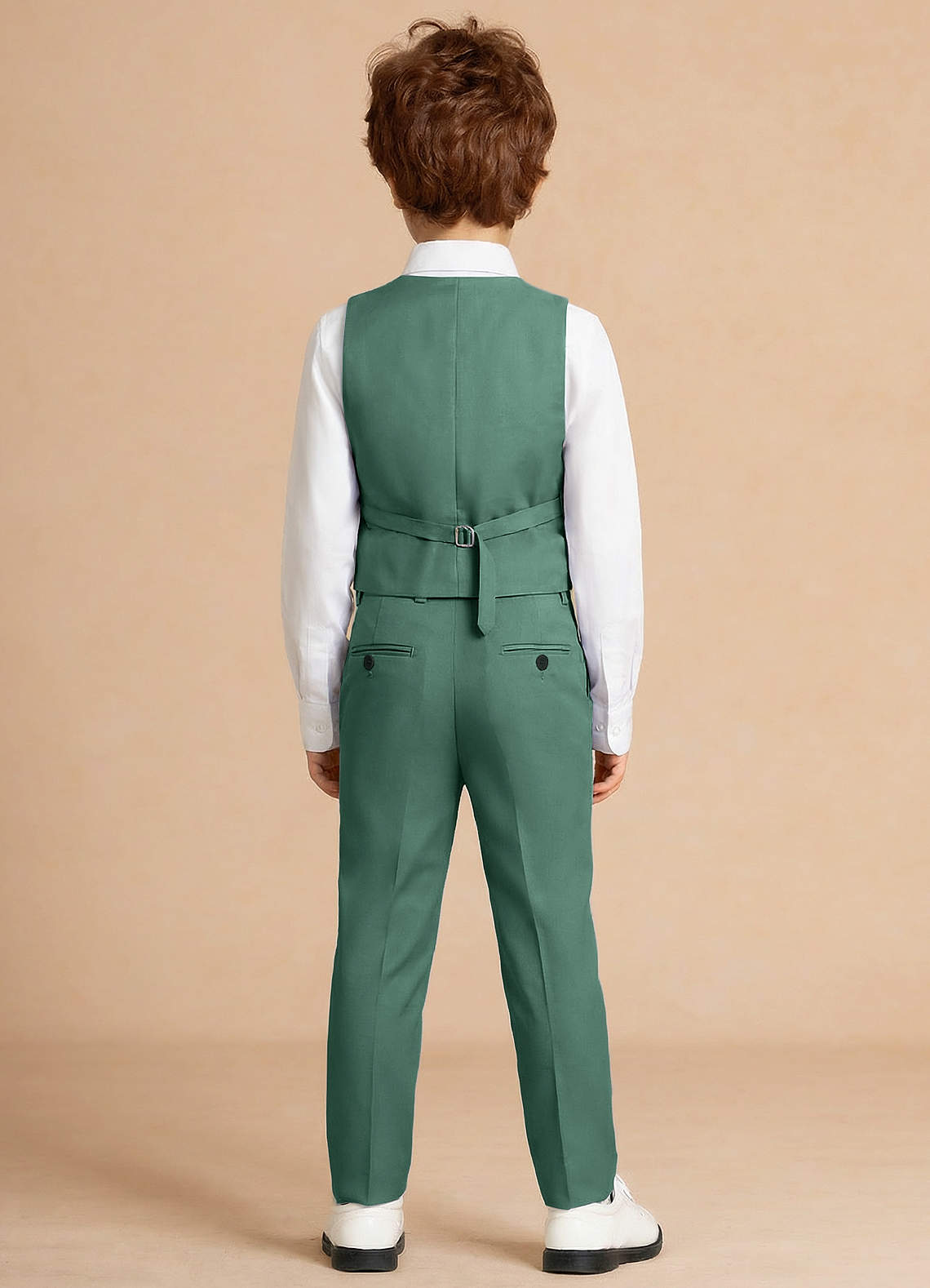 front Finn Eucalyptus Boy Vest 3-Piece Suit