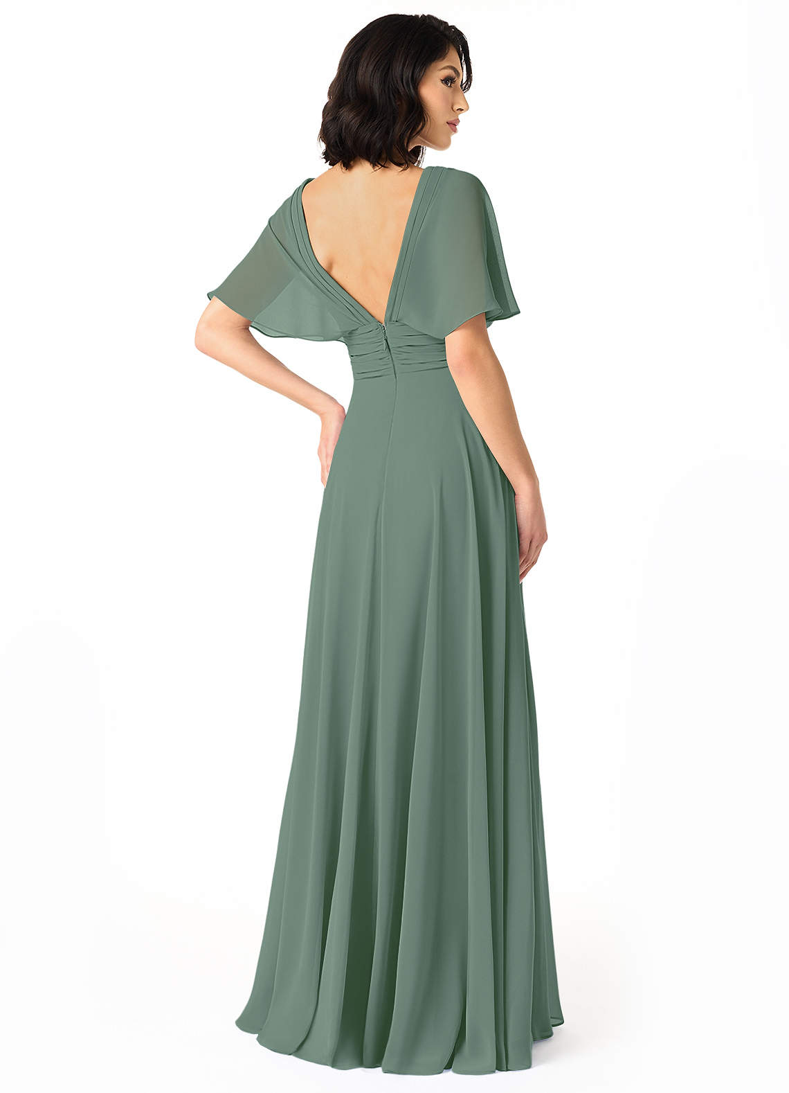 palm leaf bridesmaid dress Oscar de La Renta
