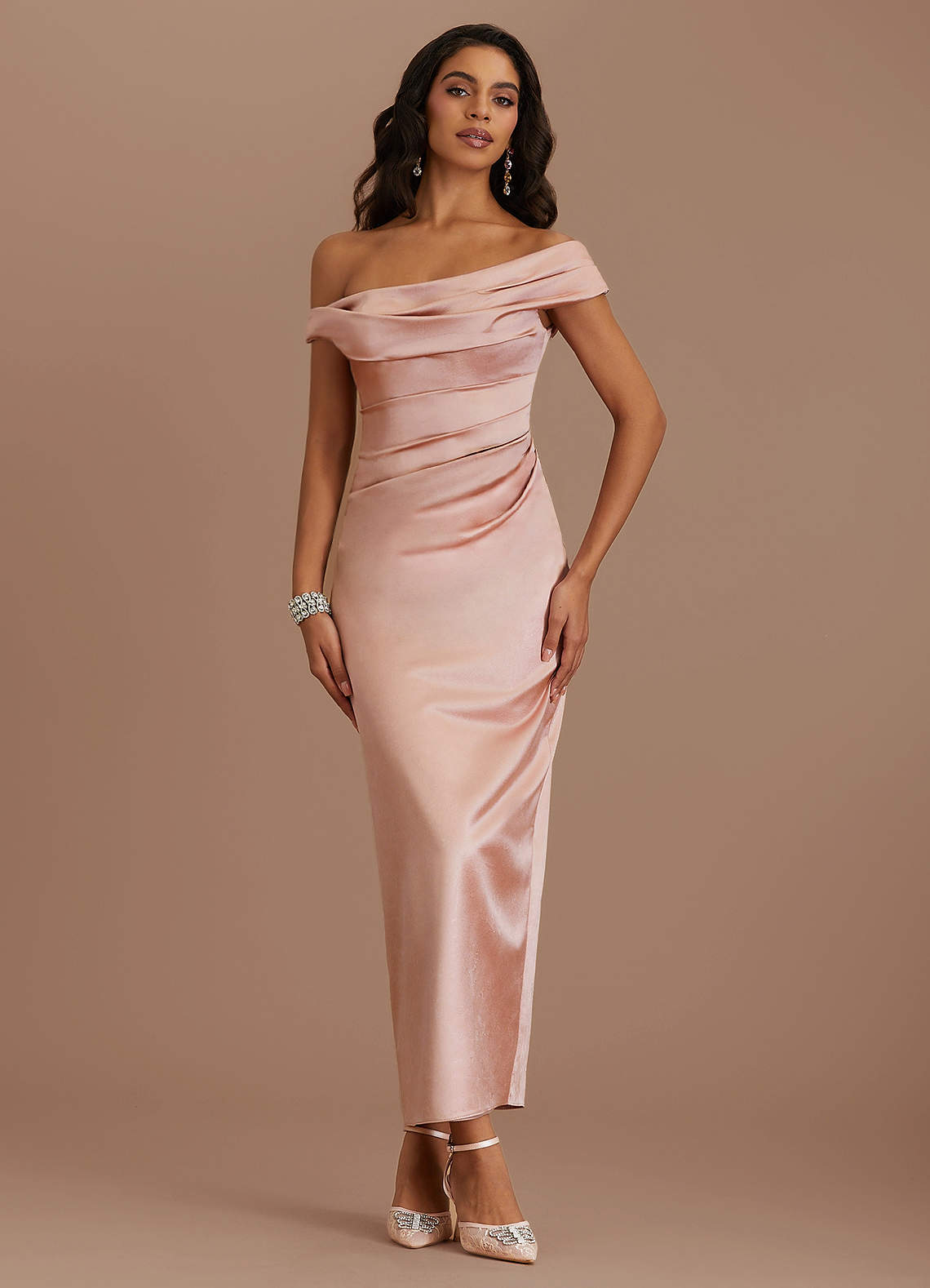 pastel maxi formal dress Alyssa Pink pfs:label-new