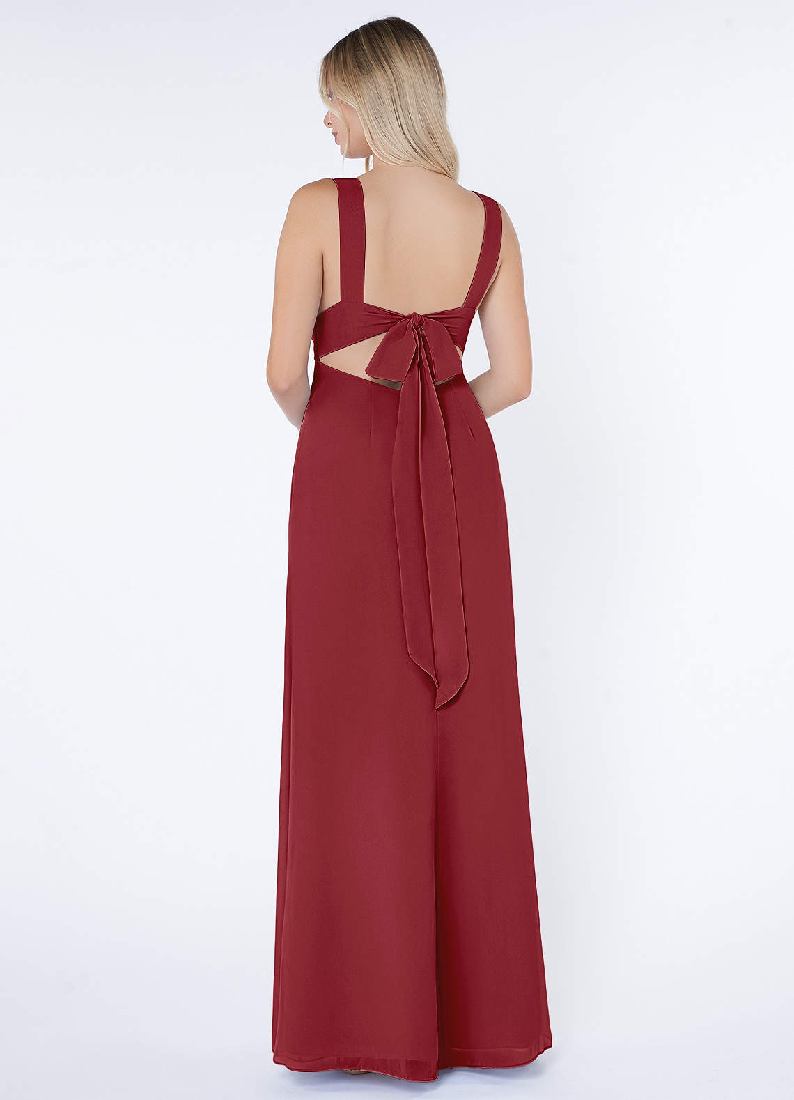 lucy fairy tail dress Vintage Sleeveless Pleated Burgundy Chiffon Bridesmaid dresses Affordable main image 0