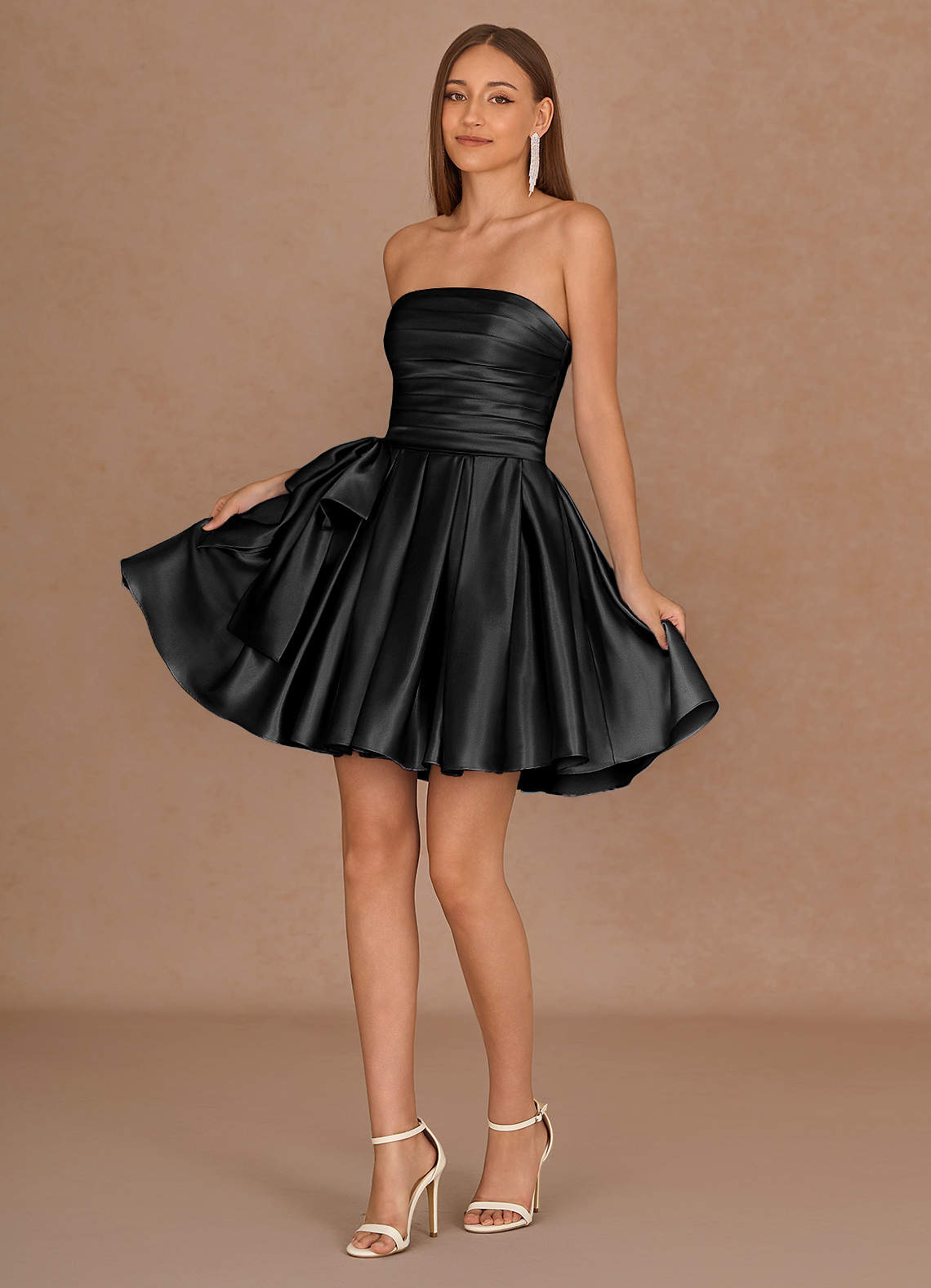 Aurae Black Mini Dress image2