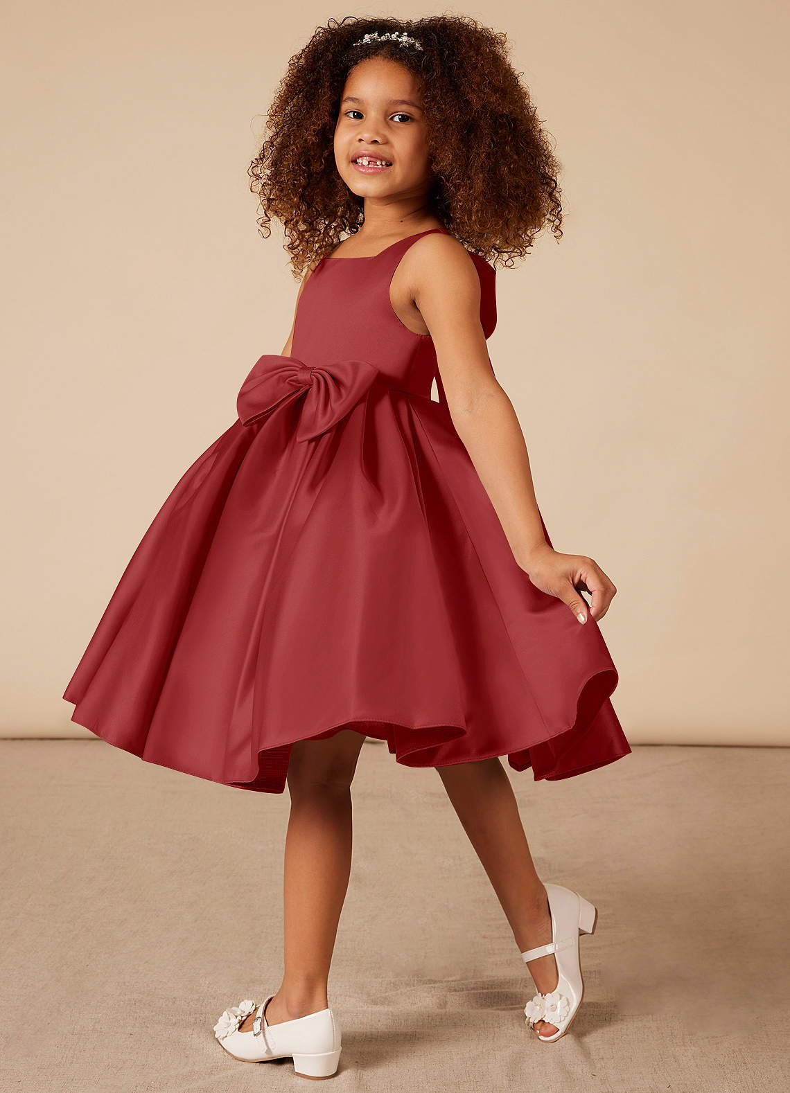 Rust flower clearance girl dresses