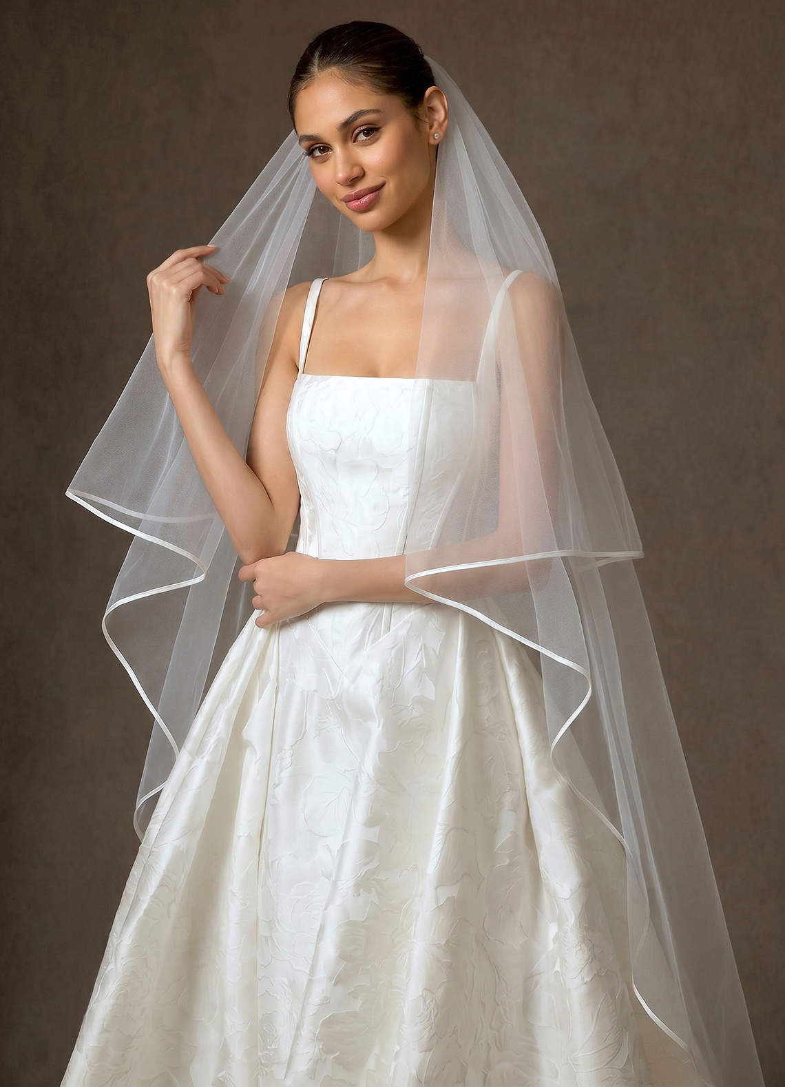 front Coiled Serenity Chapel Veil