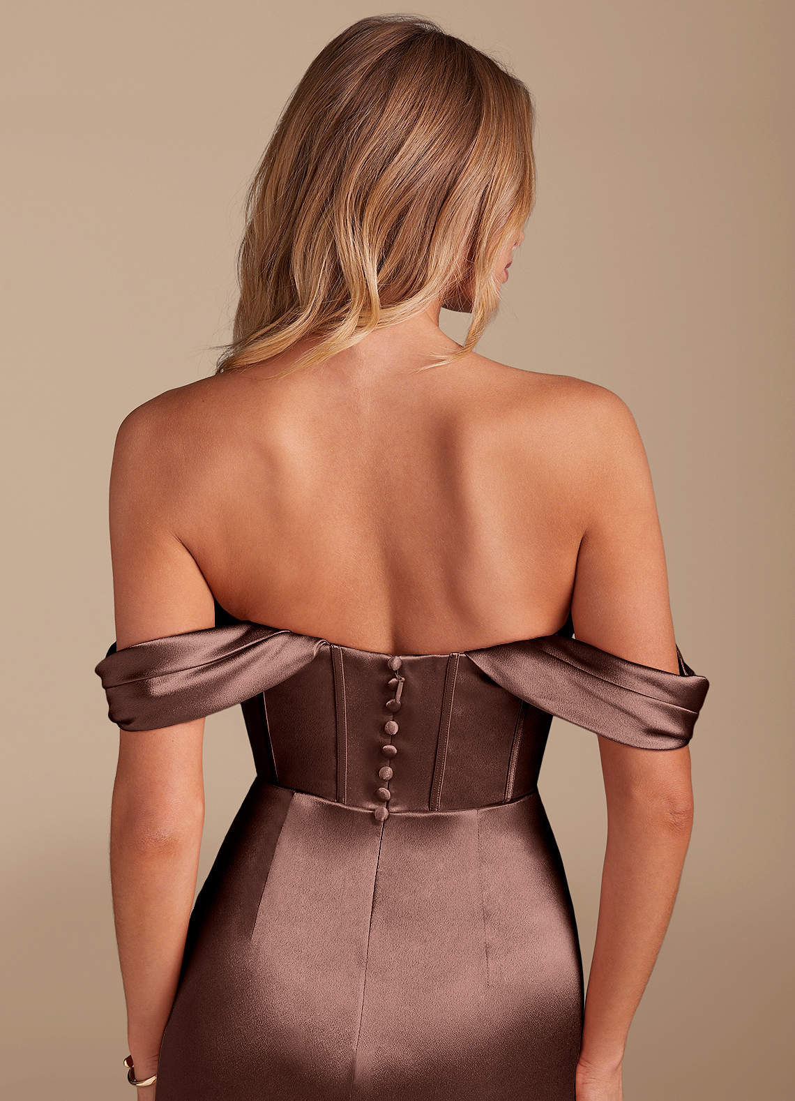 Azazie Asha Espresso Metallic Satin Bridesmaid Dresses | Azazie Azazie Asha Espresso Metallic Satin Bridesmaid Dresses | Azazie