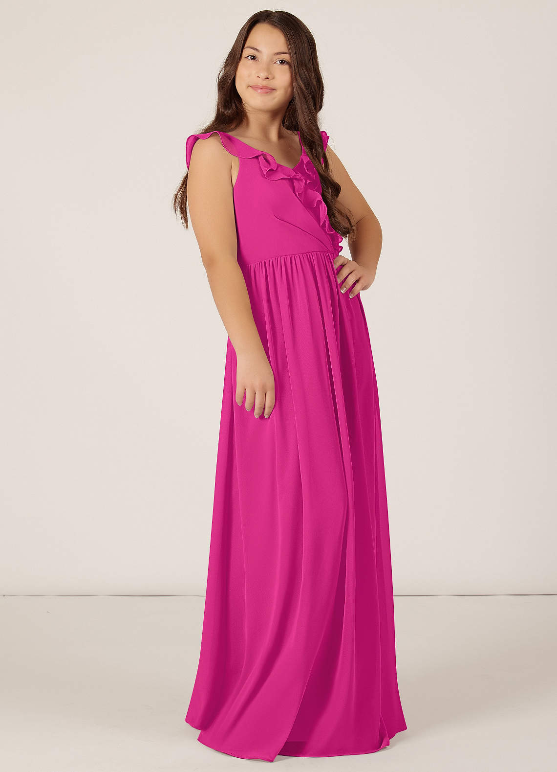 Cheap Junior Bridesmaid Dresses Fuschia