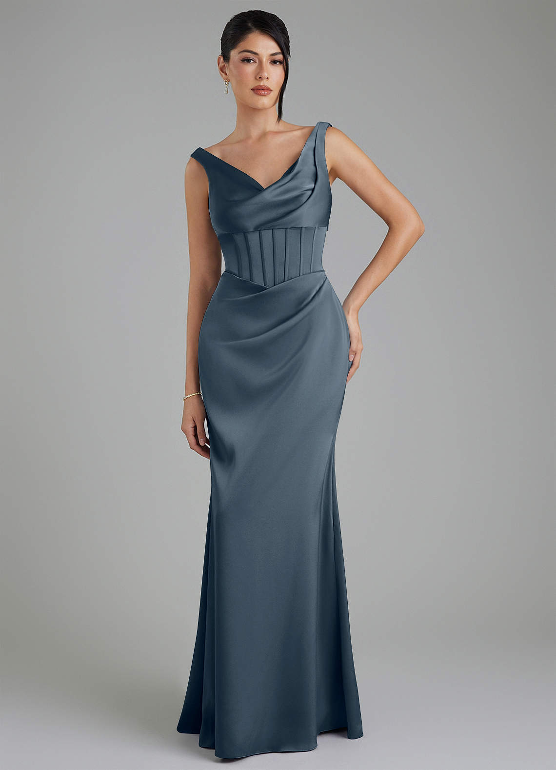 azazie twilight blue dress azazie bridesmaid dress twilight