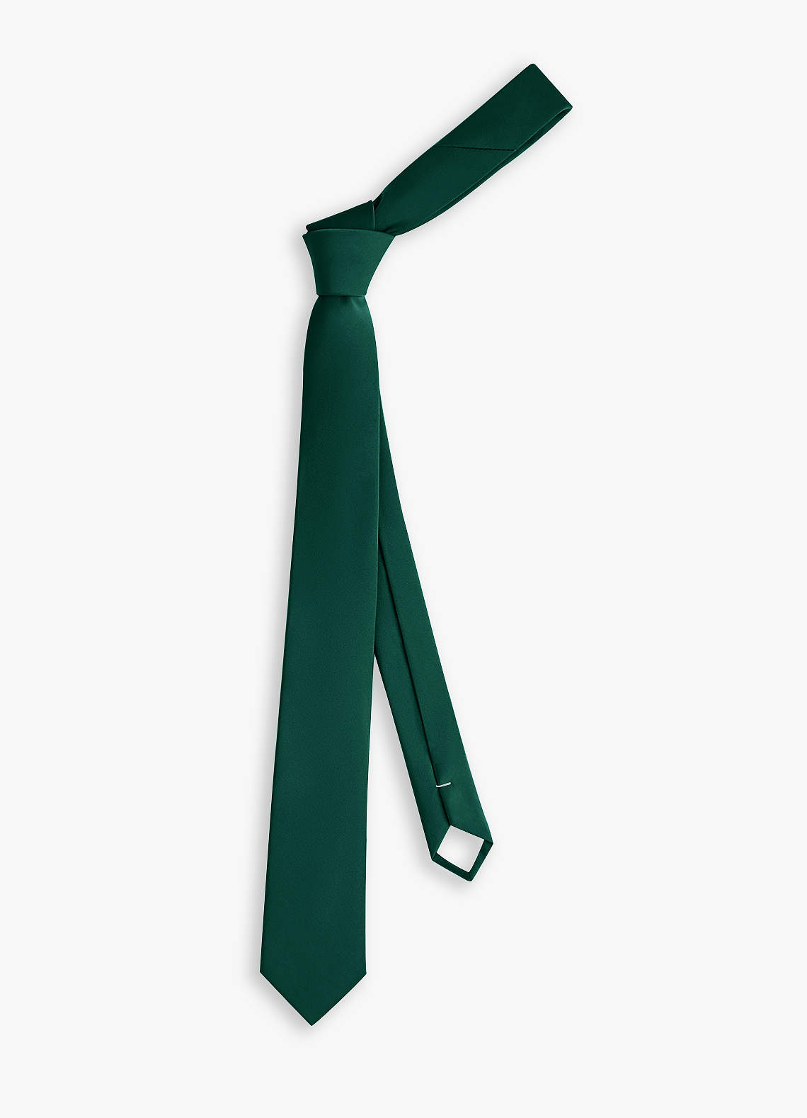 front Stretch Satin Skinny Tie