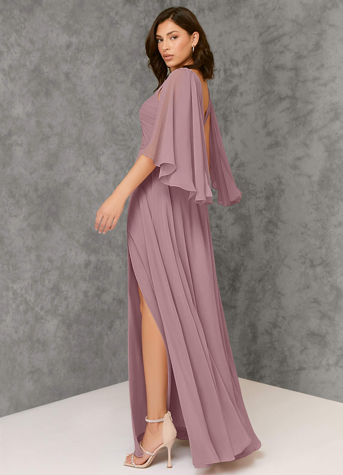 Azazie Adelina Dusty Rose Bridesmaid Dresses Azazie