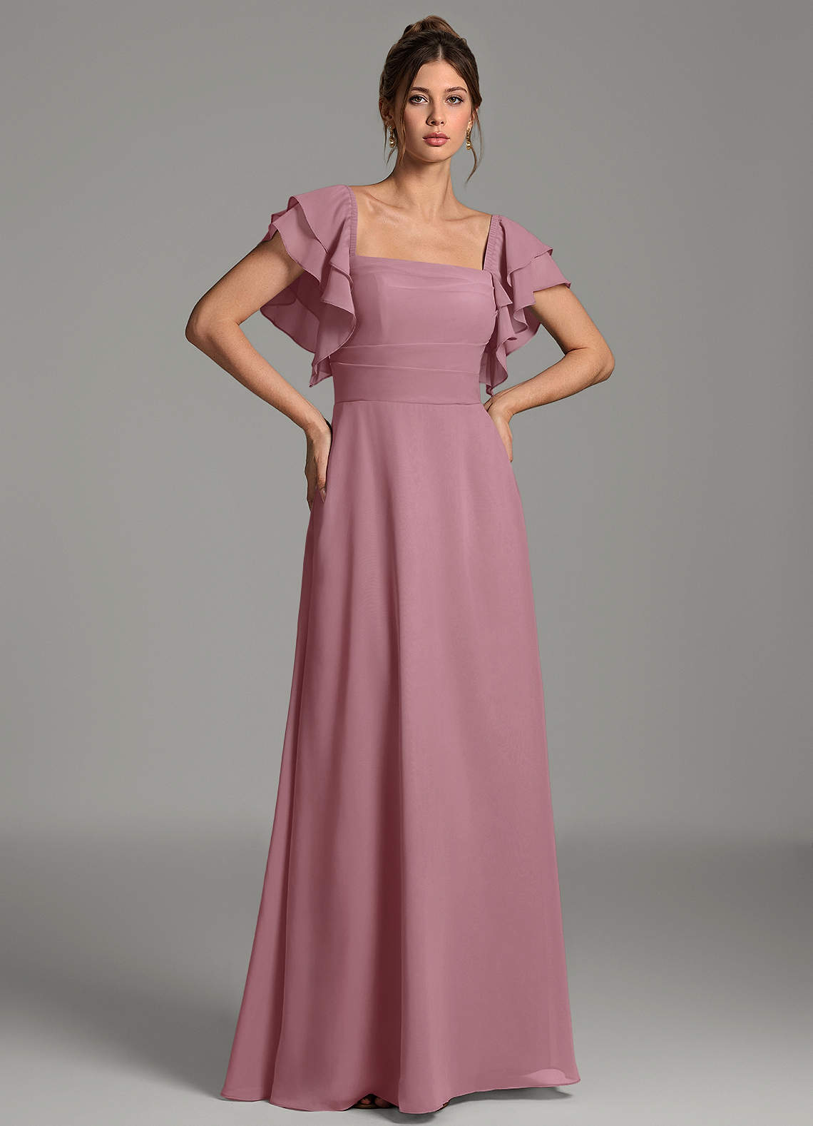 maternity bridesmaid dresses with sleeves Elegant Navy A-Line/Princess V-Neck Short Chiffon Floor-Length Dress Wedding Guest Appliques 2026 US Child Size:Child-5 data_uscp_67 Lovebug Birthday Outfit 1st Shown in Navy color.