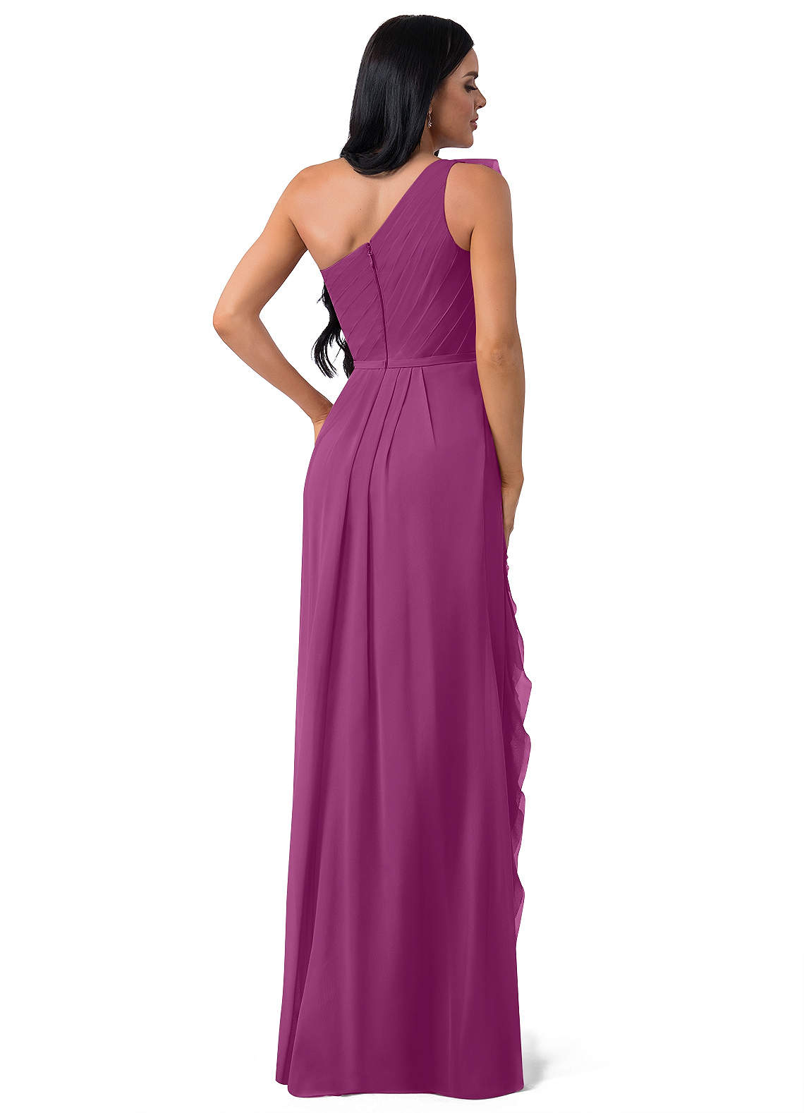 Plum One Shoulder Dress