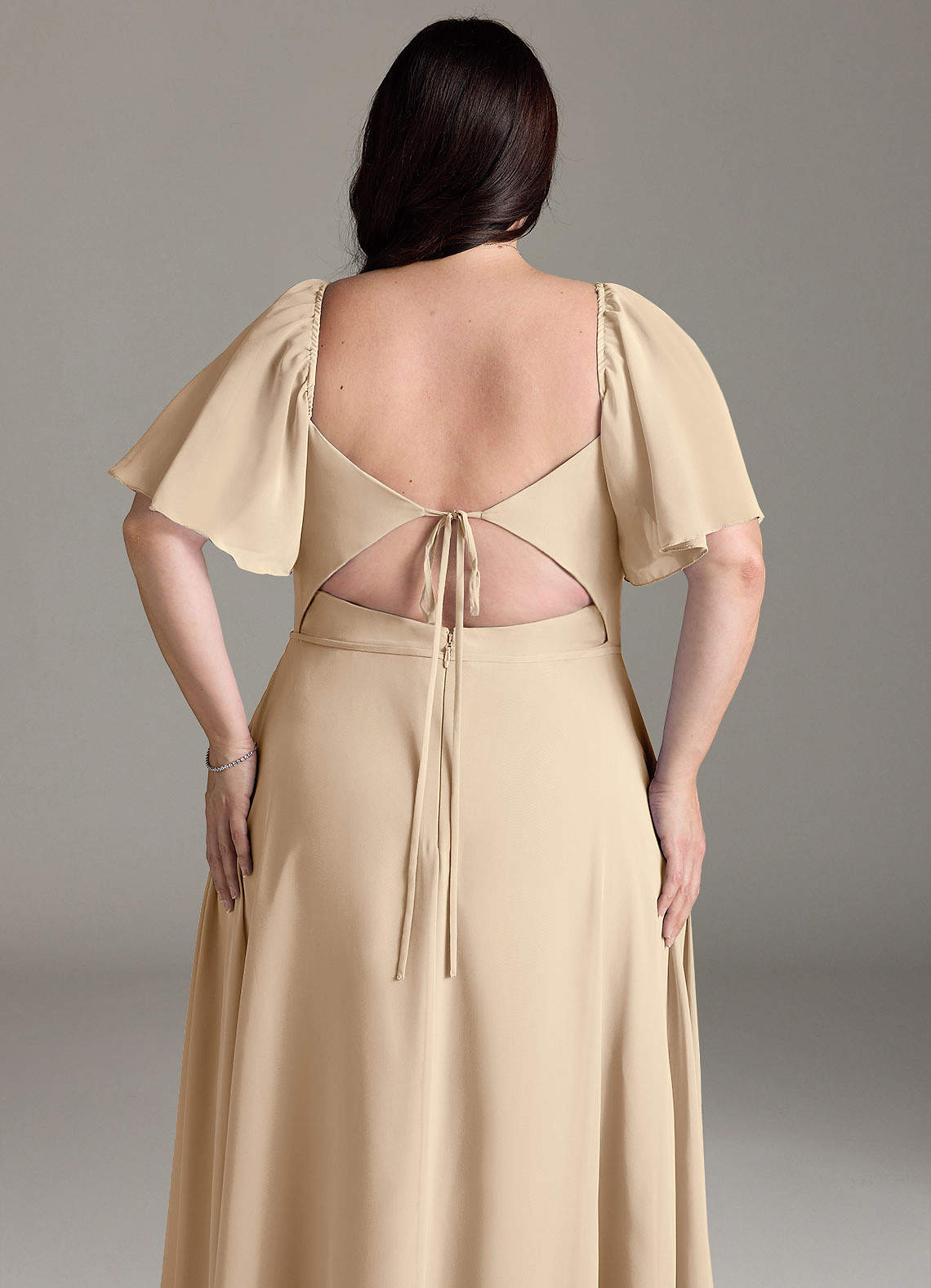 chloe bridesmaid dress Dusty Rose Satin Bridesmaid Dress A-Line Floor-Length