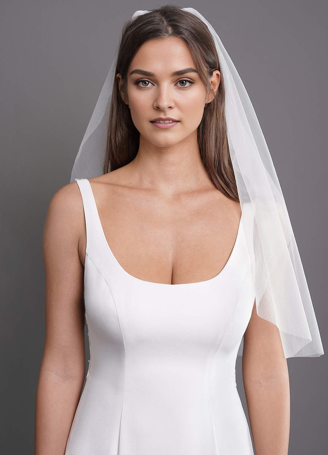 front Talia Elbow Length Veil