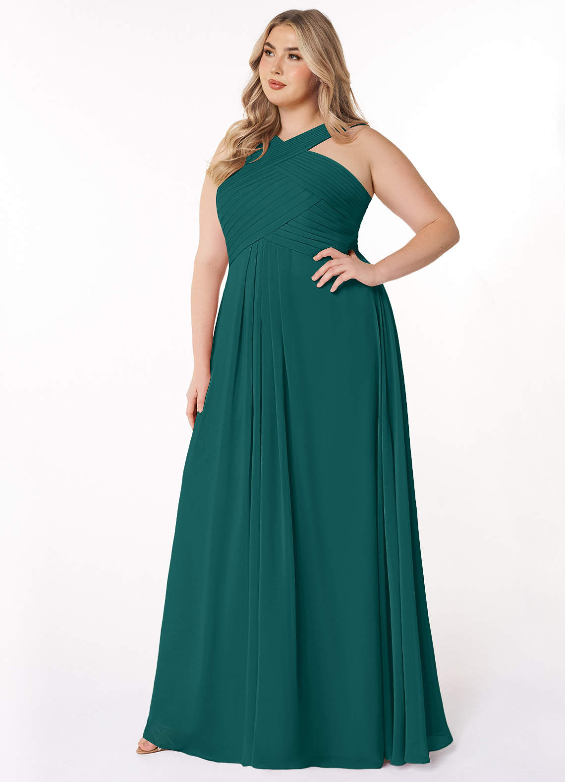 Azazie Kaleigh Peacock Bridesmaid Dresses Azazie