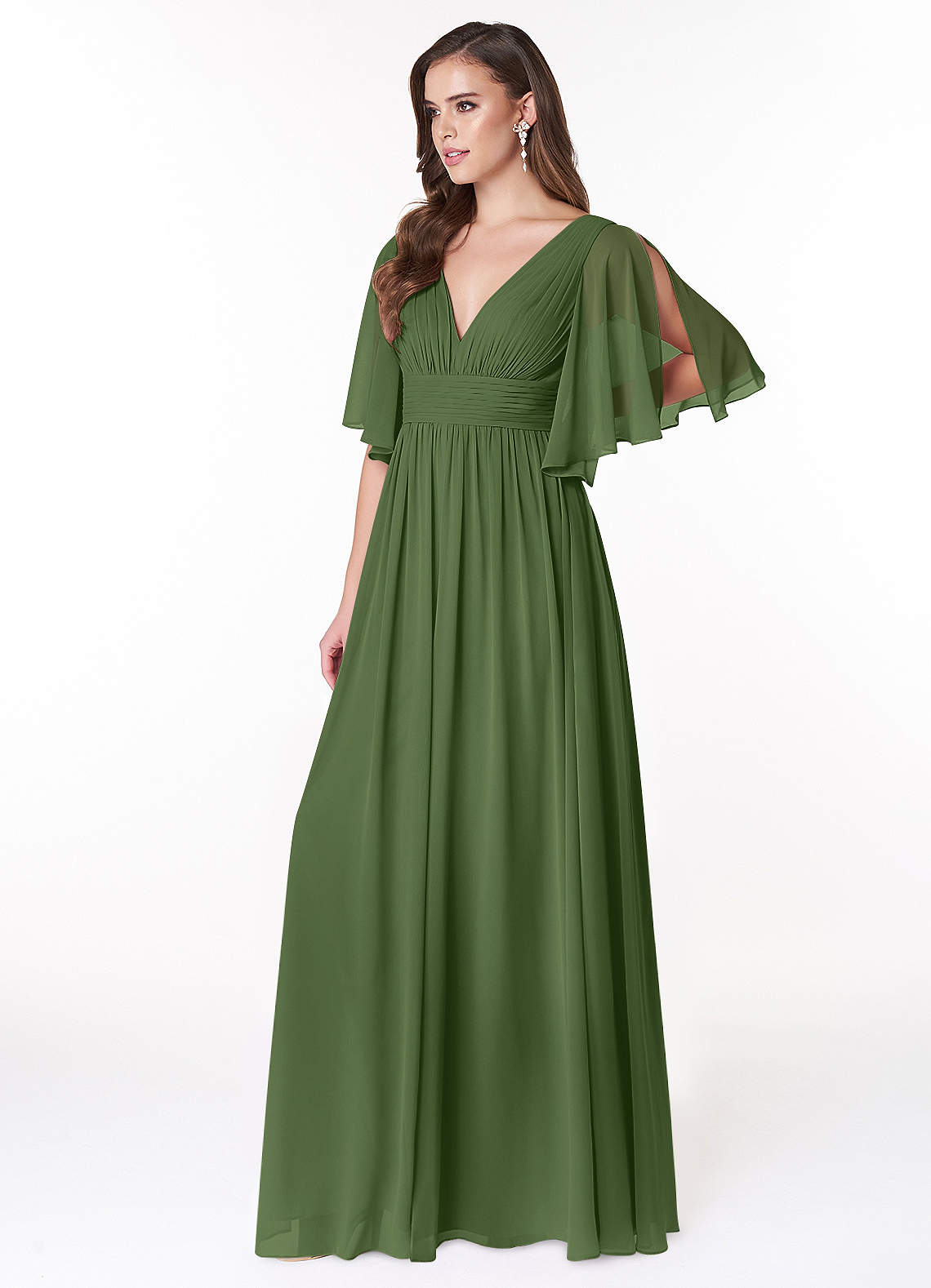 Azazie Temeka Olive Bridesmaid Dresses | Azazie