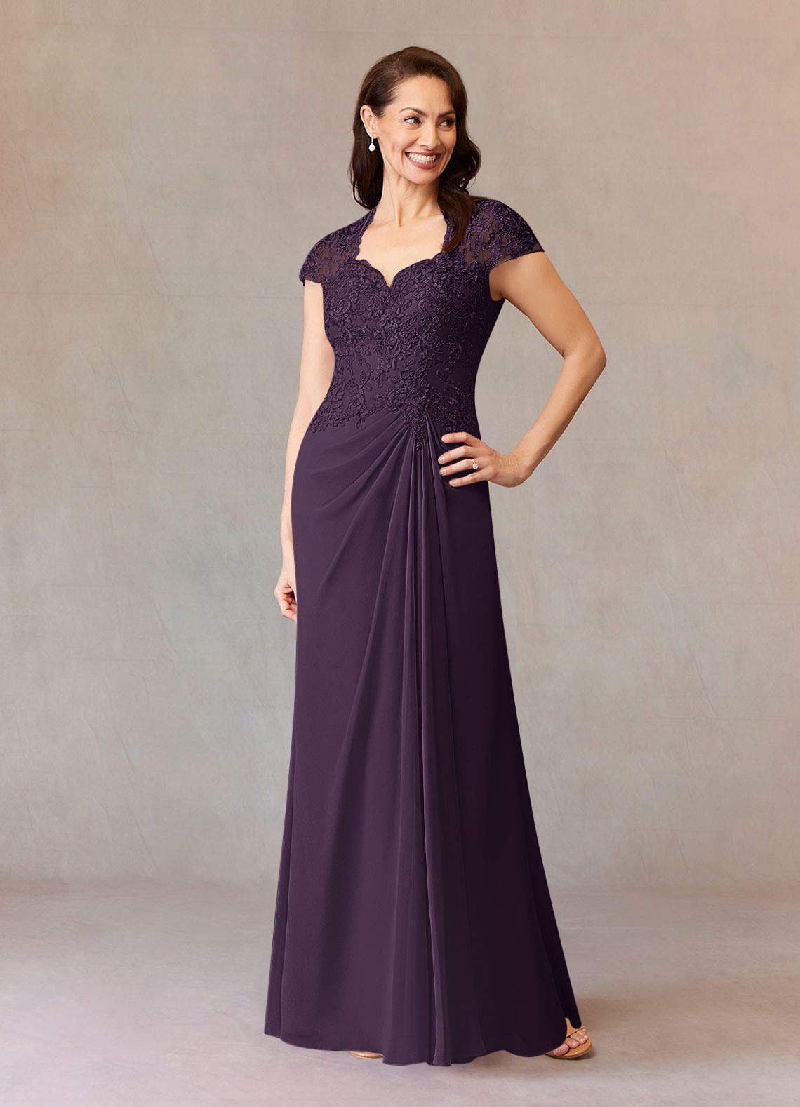Ameri（アメリ）の「VELOUR LACE NO SLEEVE DRESS（ワンピース