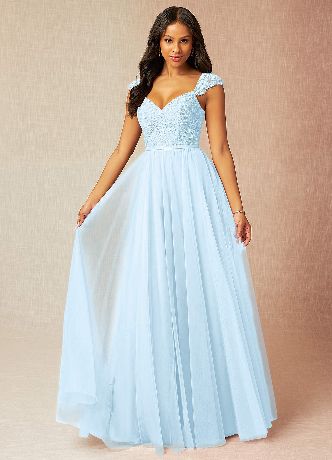 Azazie Luxi Sky Blue Bridesmaid Dresses Azazie